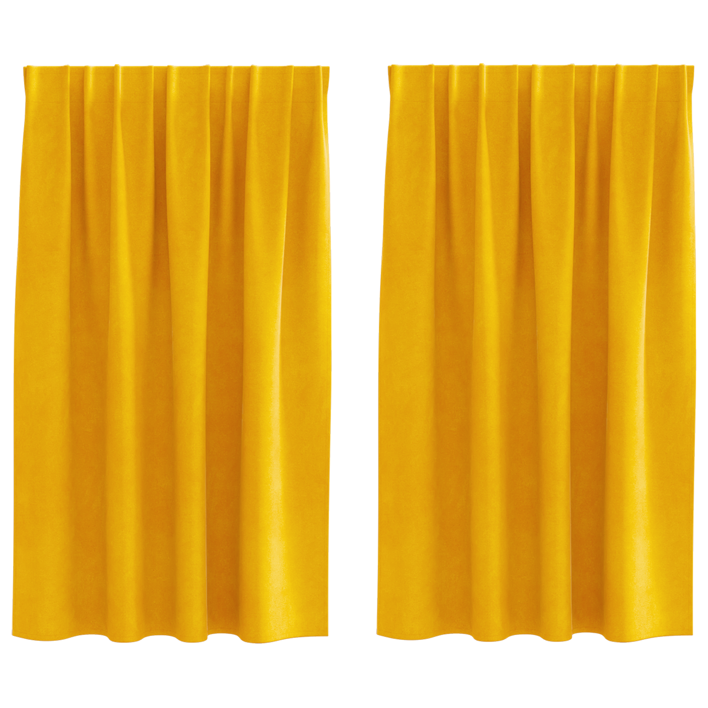 Blackout Gardiner Med Top Tape 2 Stk Sennepsgul Velvet