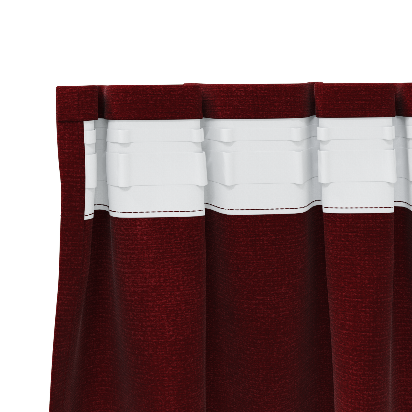 Blackout Gardiner Med Top Tape 2 Stk Vinkræd Velour