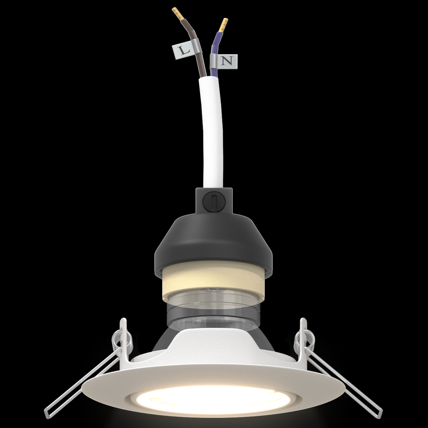 Indbyggede Spotlights 24 Stk Runde Gu10 Hvid Ø90 Mm Stål