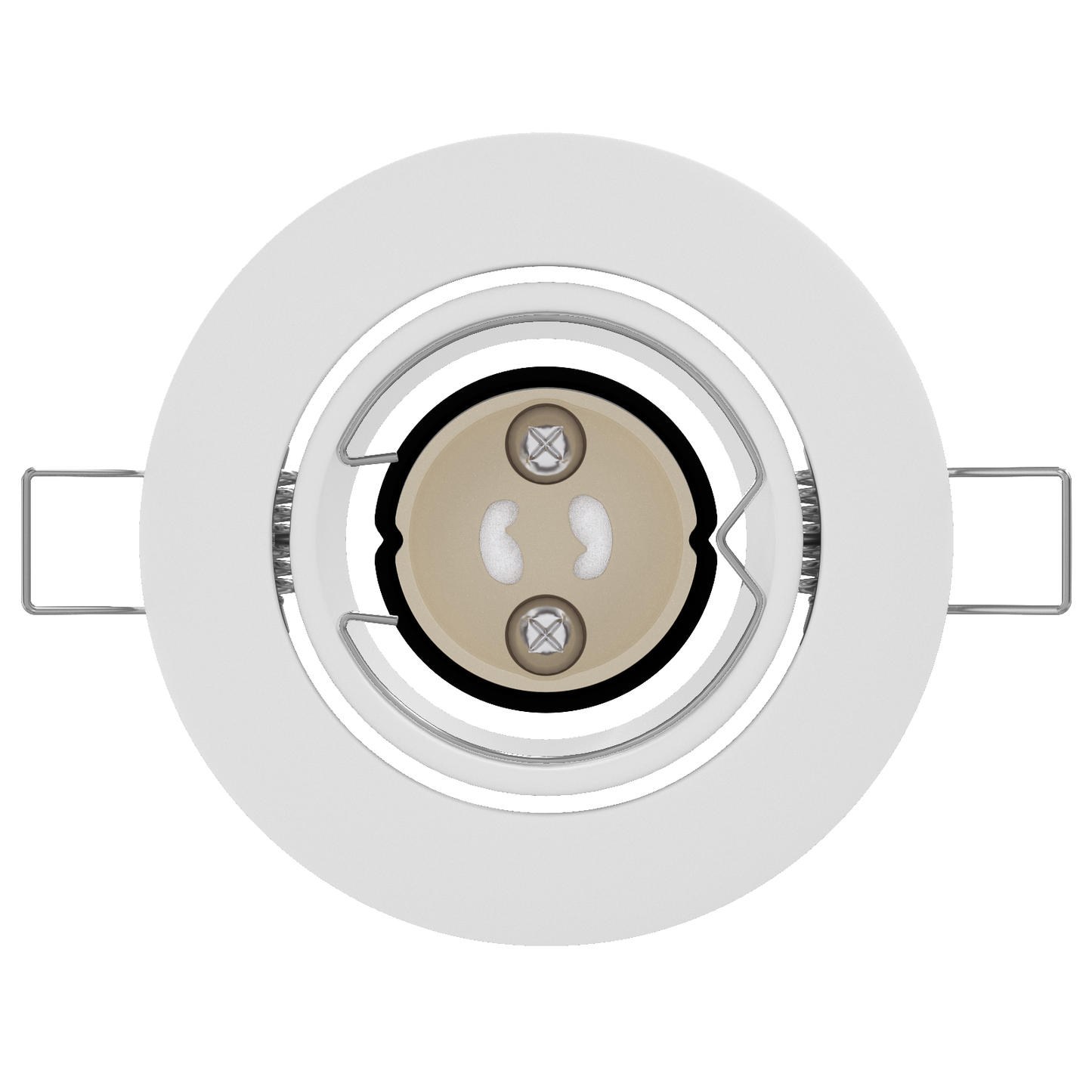 Indbyggede Spotlights 24 Stk Runde Gu10 Hvid Ø90 Mm Stål