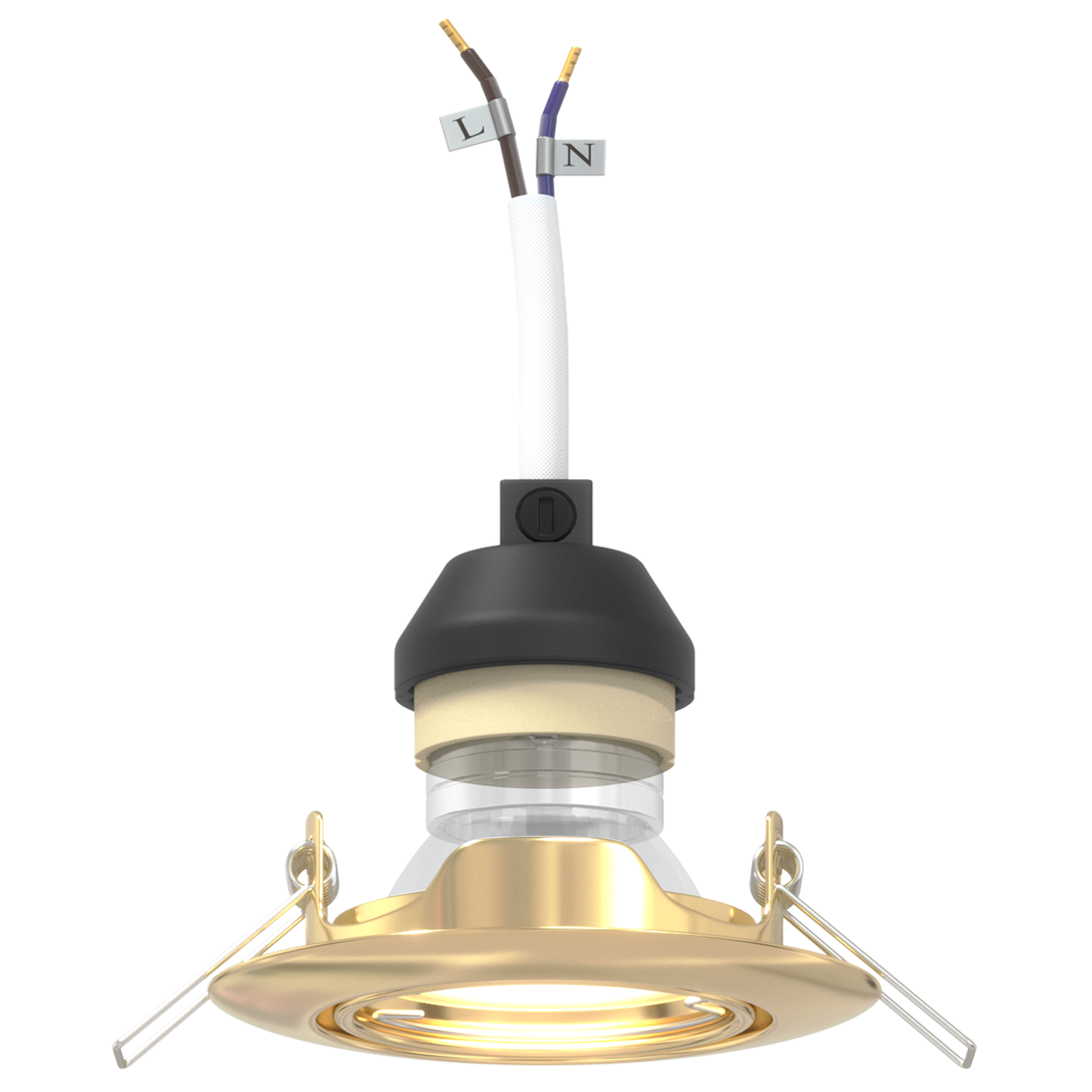 Indbyggede Spotlights 12 Stk Runde Gu10 Guld Ø90 Mm Stål