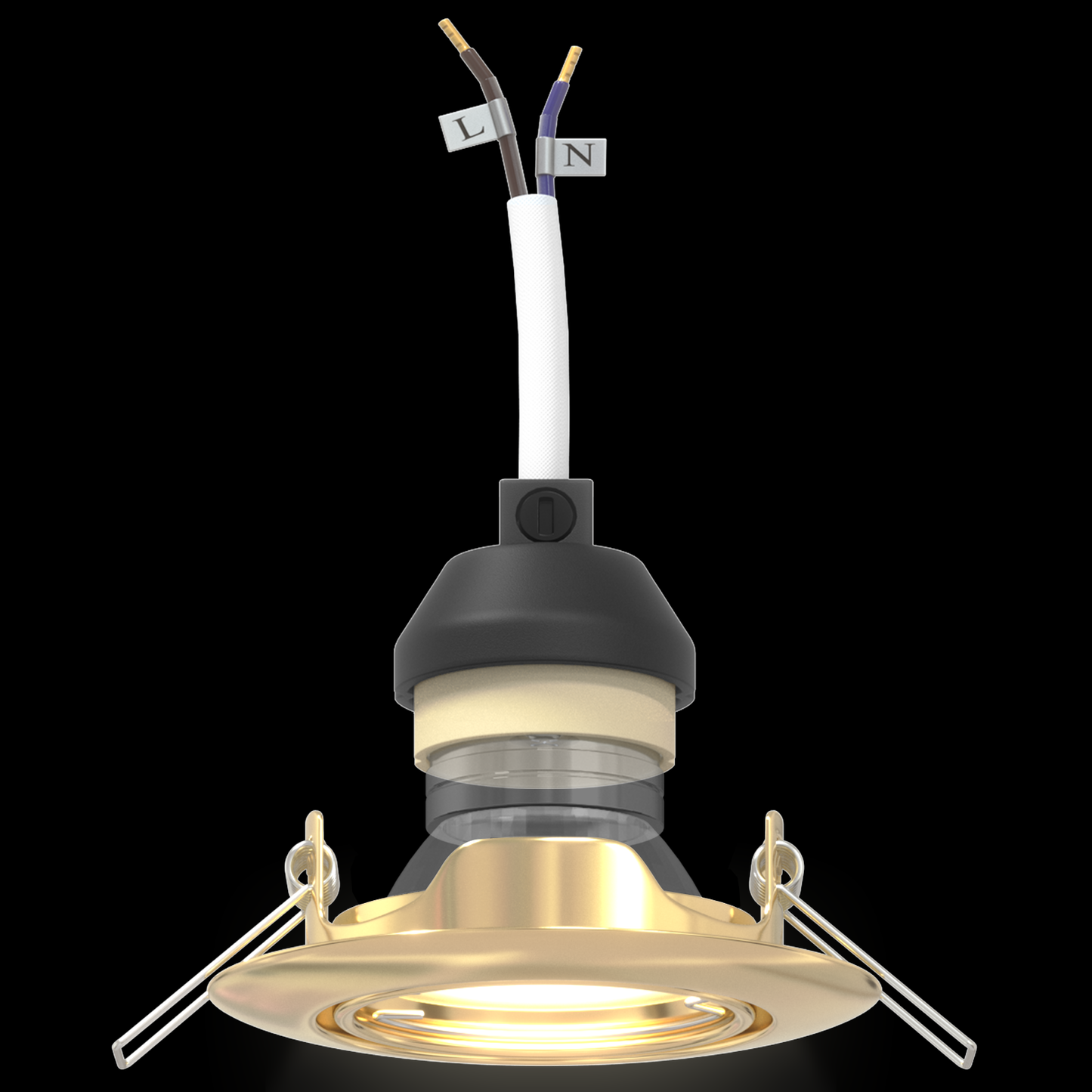 Indbyggede Spotlights 12 Stk Runde Gu10 Guld Ø90 Mm Stål