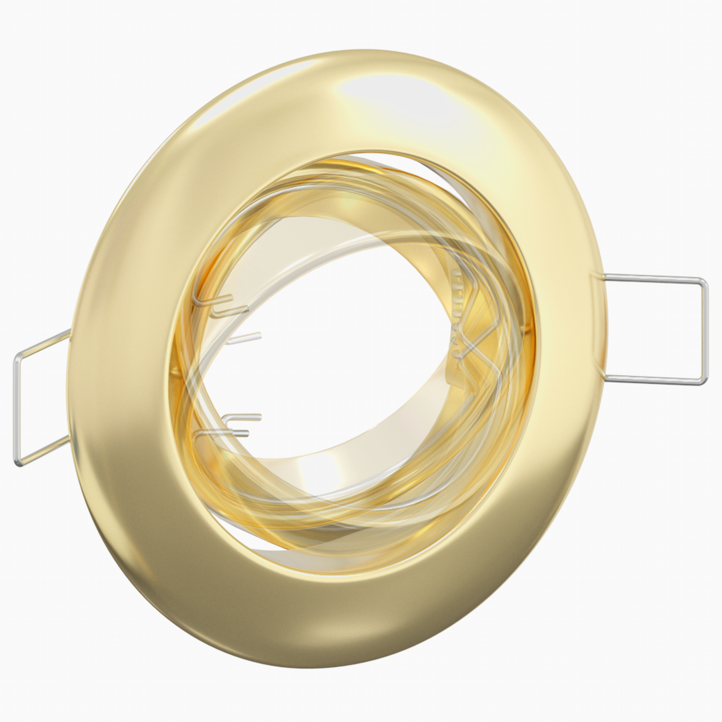 Indbyggede Spotlights 12 Stk Runde Gu10 Guld Ø90 Mm Stål