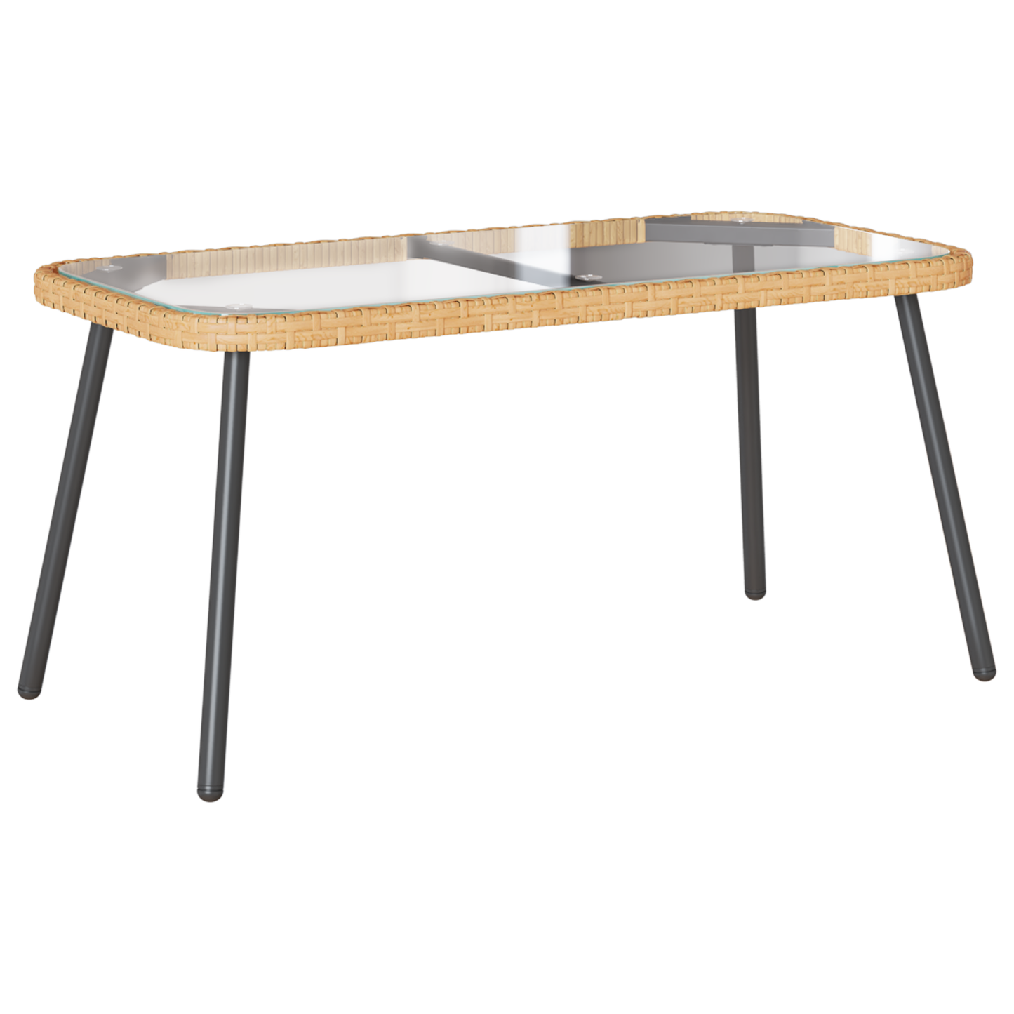 Sofabord Naturlig 90X45X42 Cm Poly Rattan