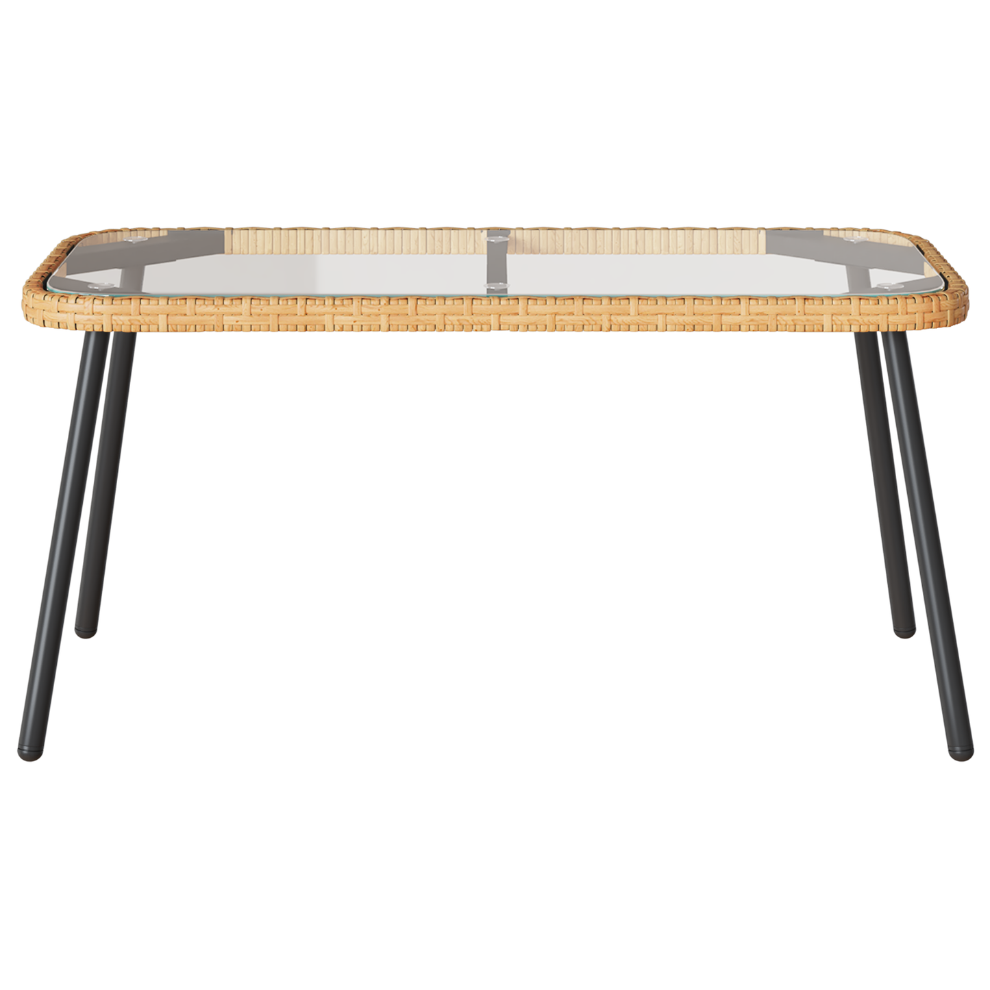 Sofabord Naturlig 90X45X42 Cm Poly Rattan