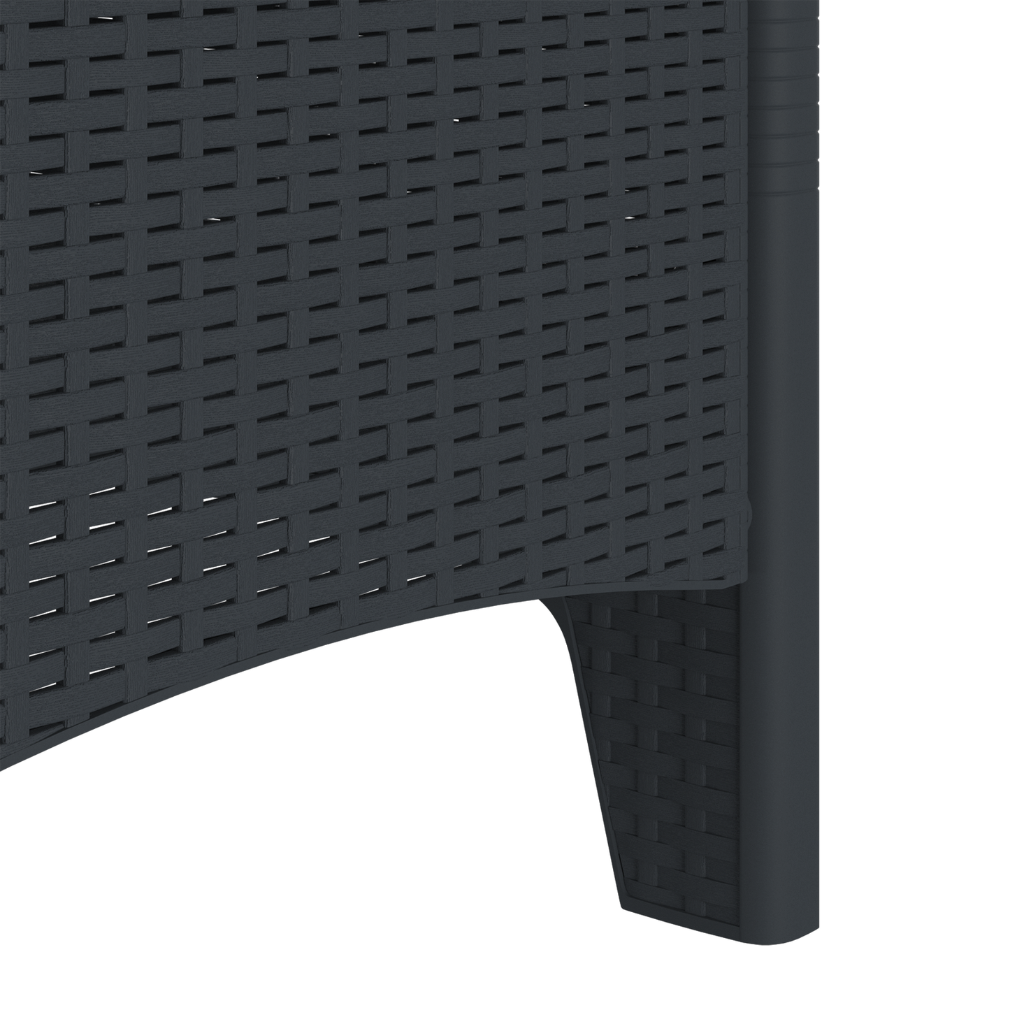 Havestole Med Puder 2 Stk Antracit Poly Rattan