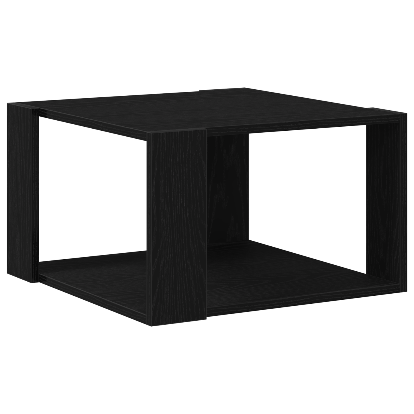 Kaffebord Sort Eg 85X55X31 Cm Lavet Af Træ