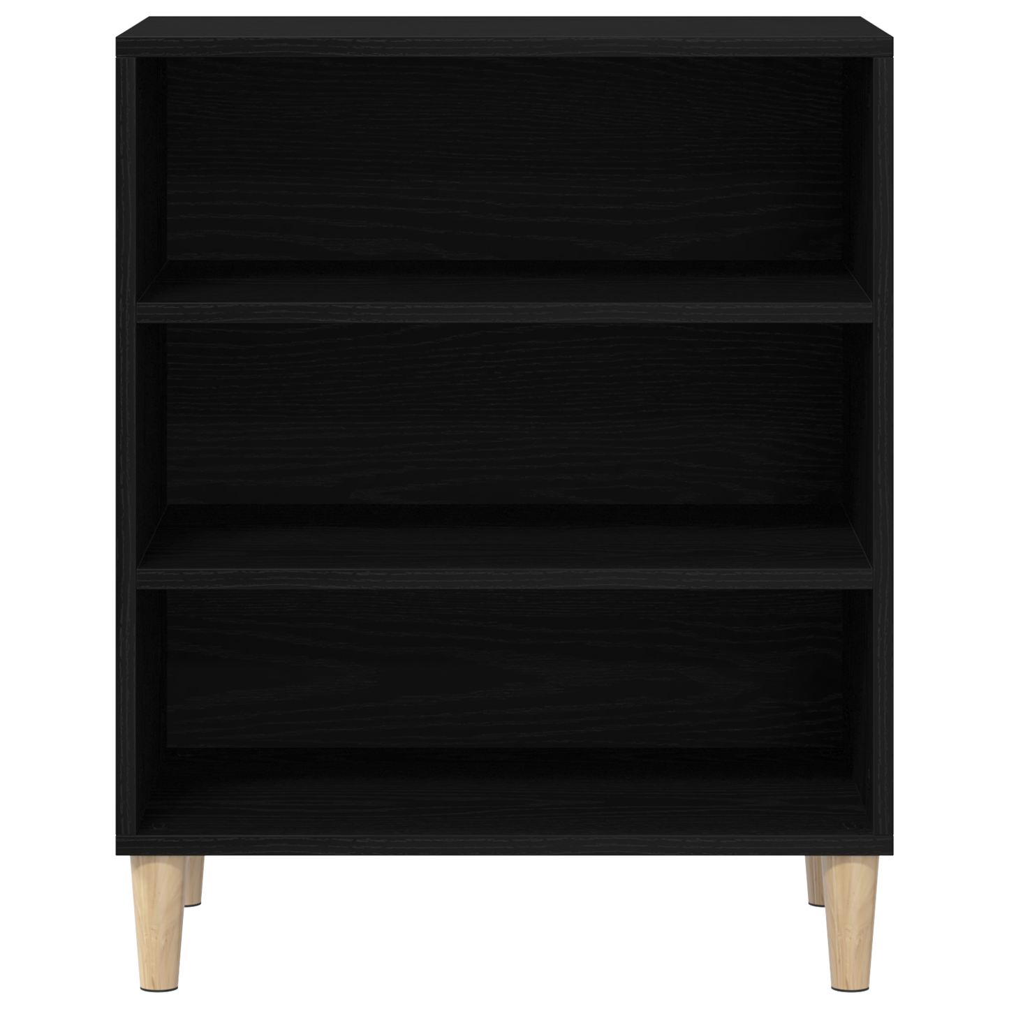 Skænk Sort Eg 57X35X70 Cm Bygget I Træ