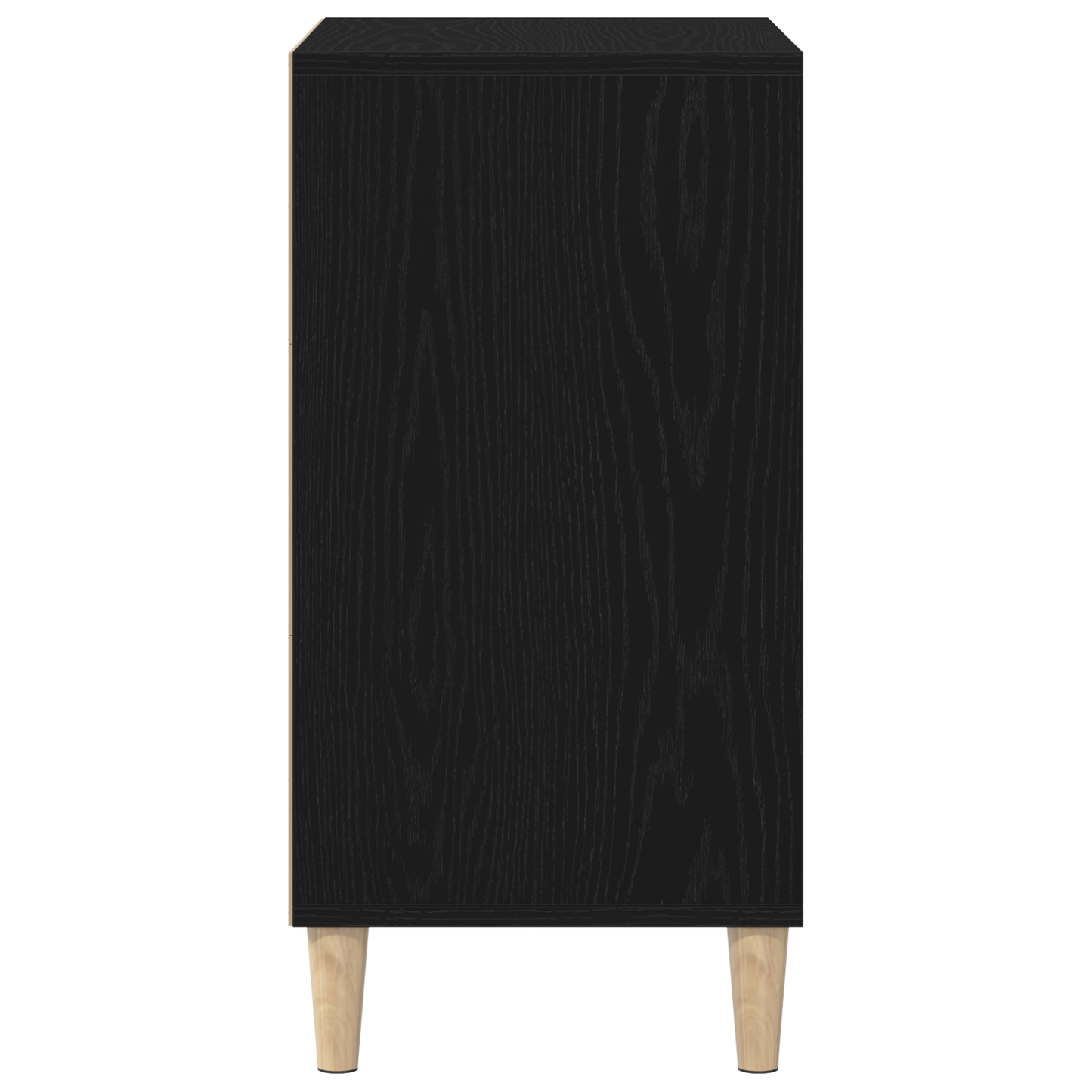 Skænk Sort Eg 57X35X70 Cm Bygget I Træ