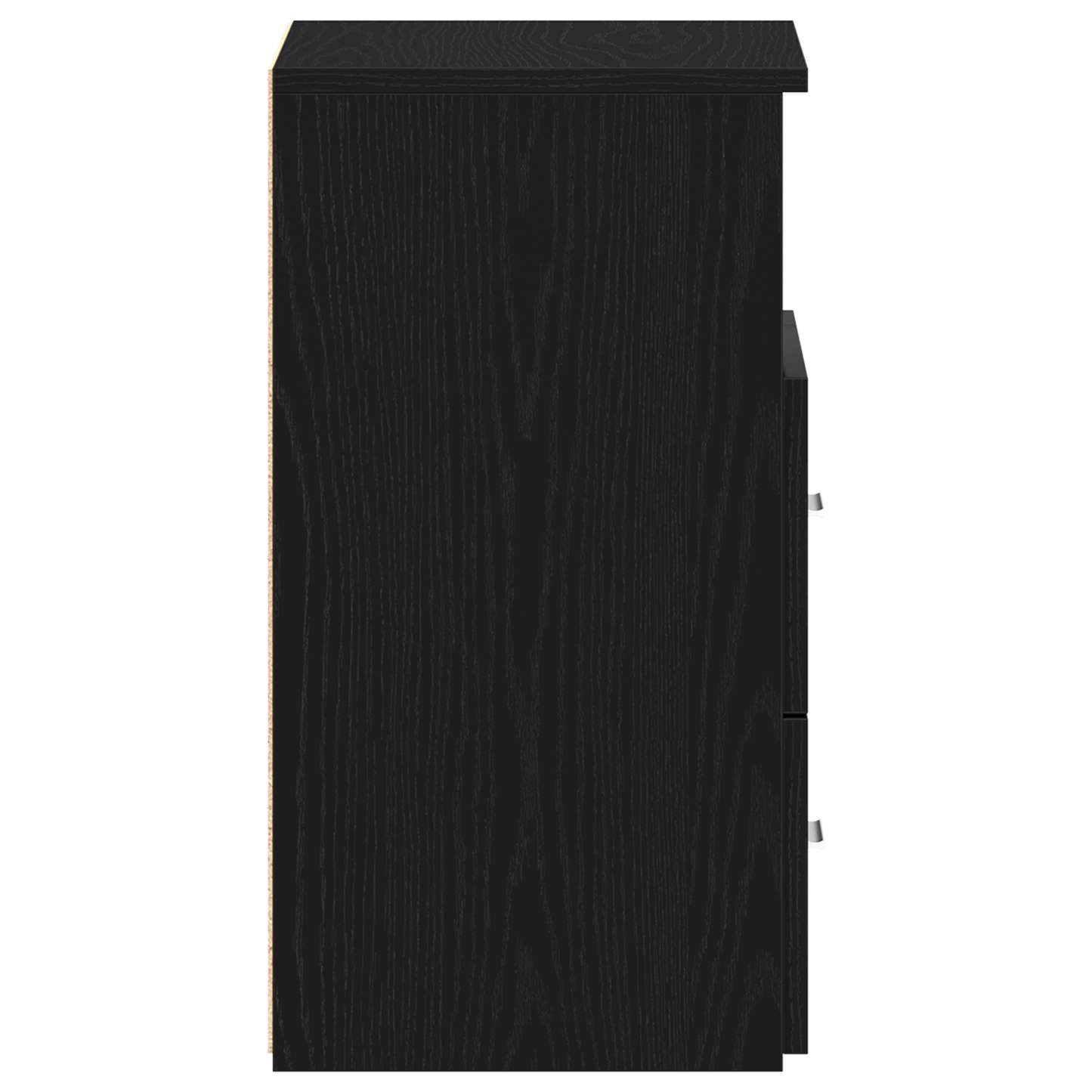 Sengebord Sort Eg 50X32X60Cm Lavet Af Træ