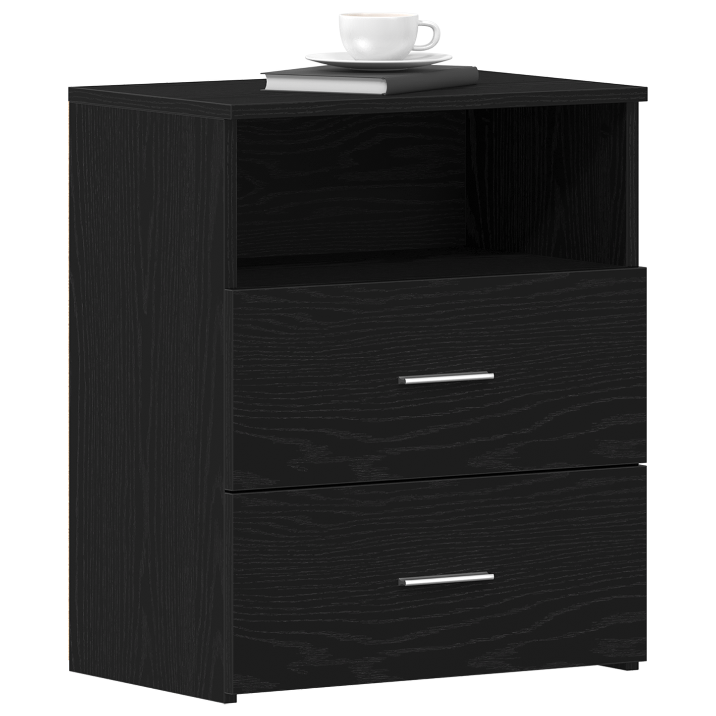 Sengebord Sort Eg 50X32X60Cm Lavet Af Træ