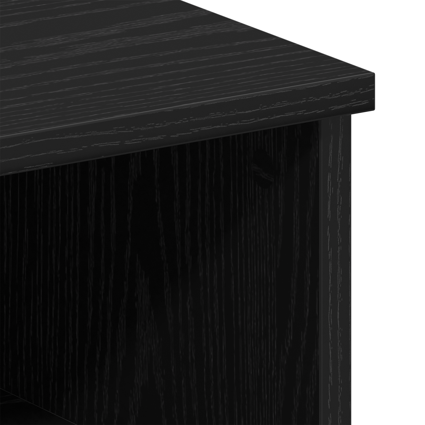 Sengeborde 2 Stk Sort Eg 50X32X60 Cm Lavet I Træ