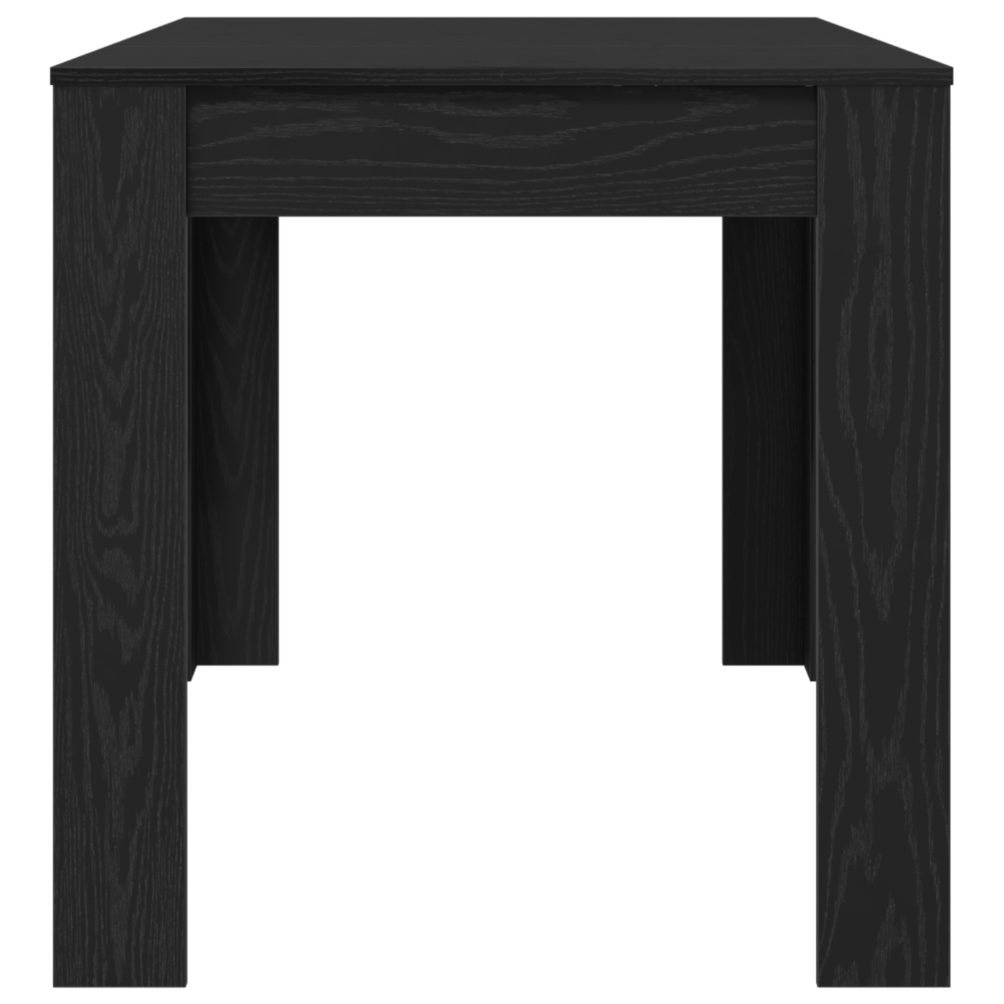 Spisebord I Sort Eg 140X74,5X76 Cm - Ingeniørtræ
