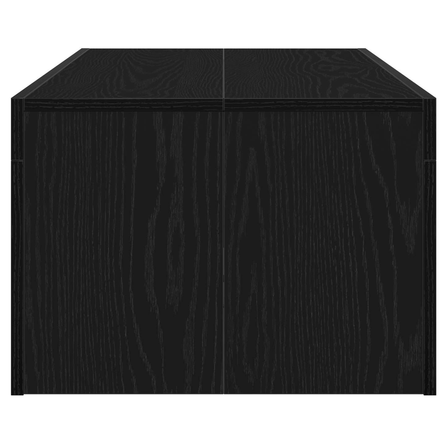 Sofabord Sort Egetræ 102X50X35 Cm Konstrueret Træ