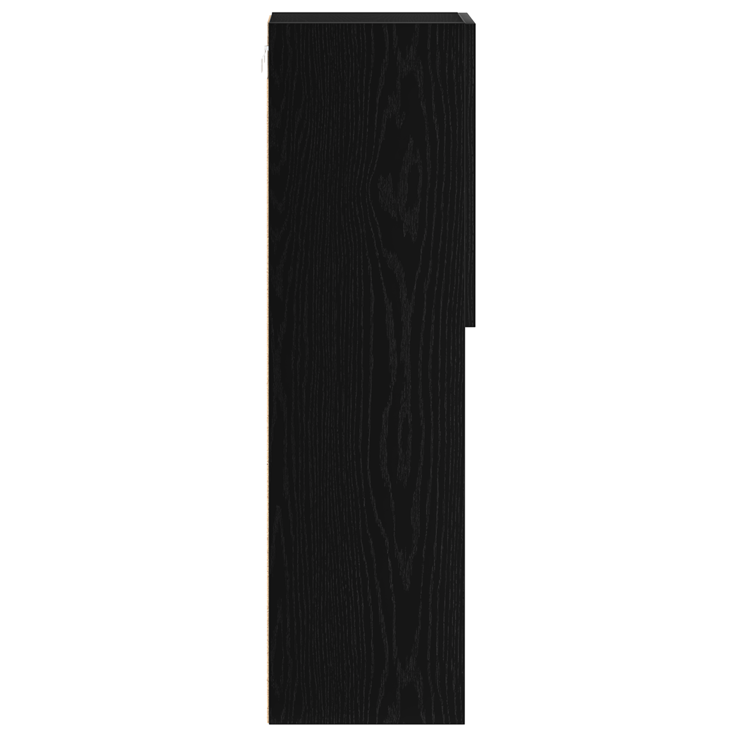 Led Tv Skab Sort Eg 30,5X30X102 Cm Konstrueret Træ