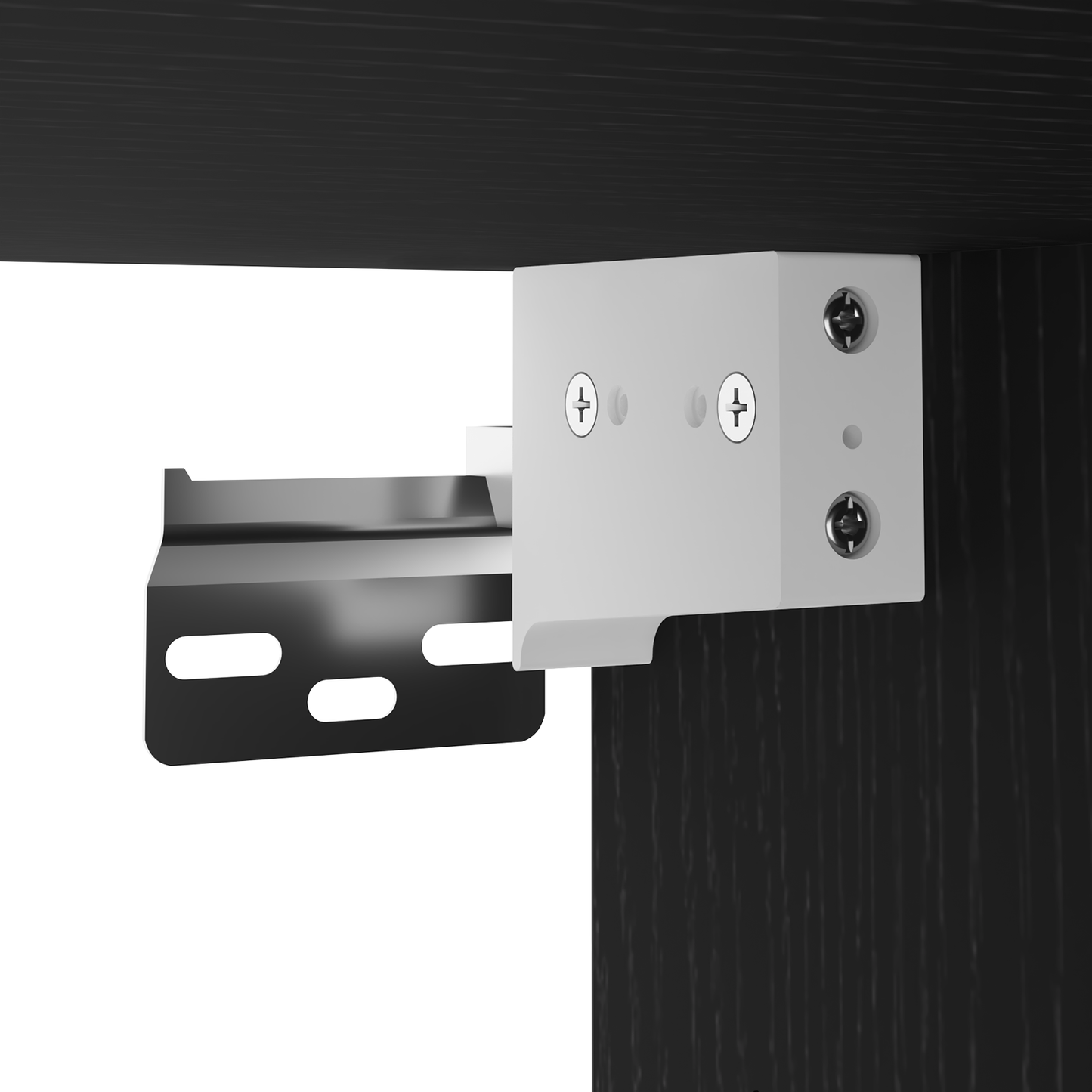 Led Tv Skab 2 Stk Sort Eg 30,5X30X102 Cm Konstrueret Træ
