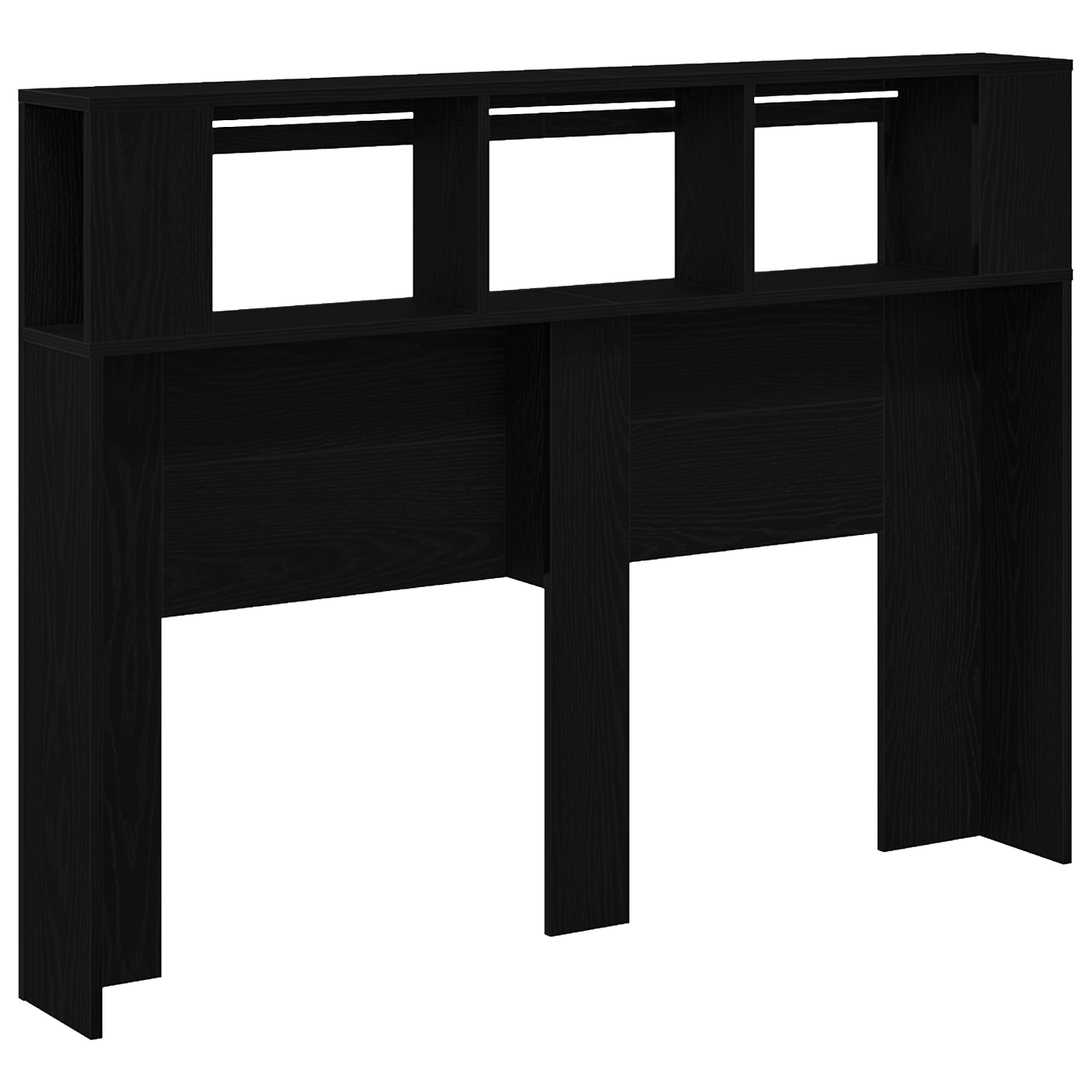 Led Hovedgærde Sort Eg 140X18,5X40 Cm Konstrueret Træ