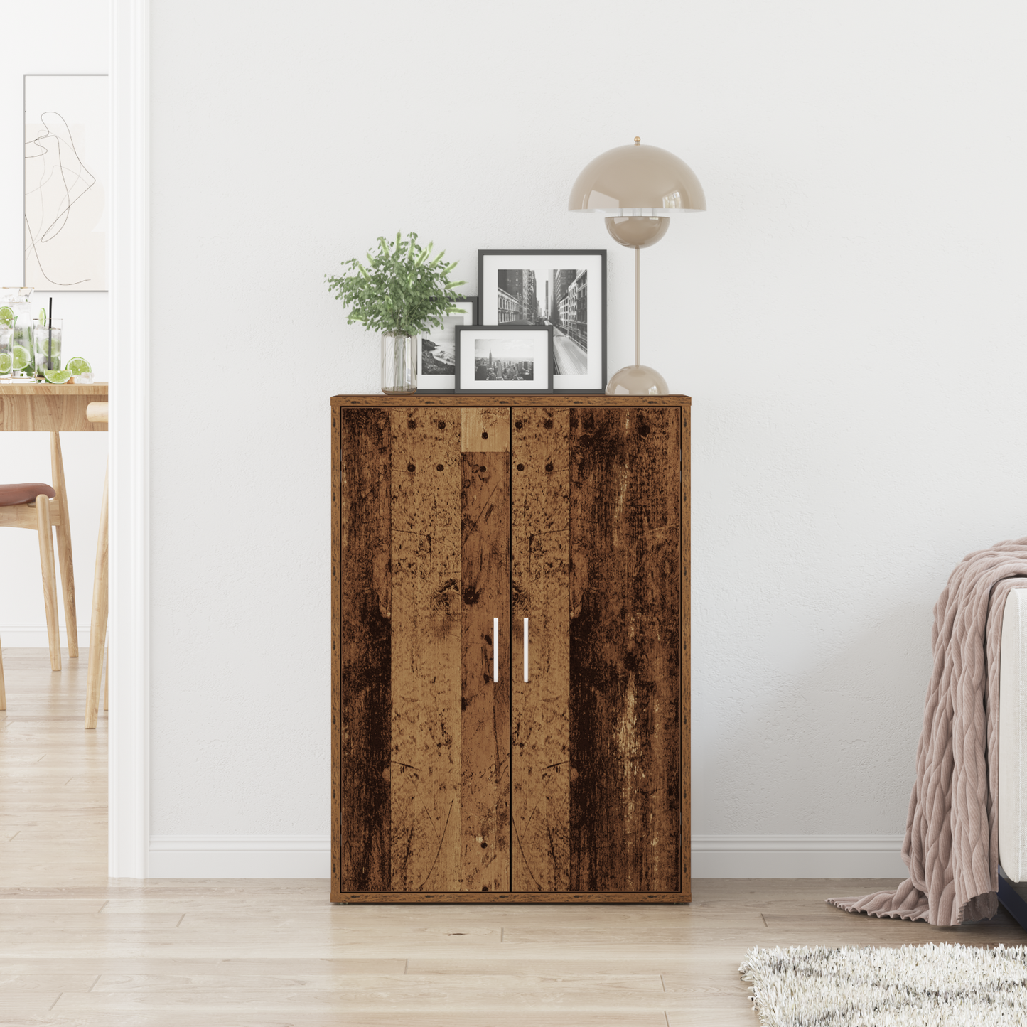 Skænk Gammelt Træ 60X31X84 Cm Engineeret Træ