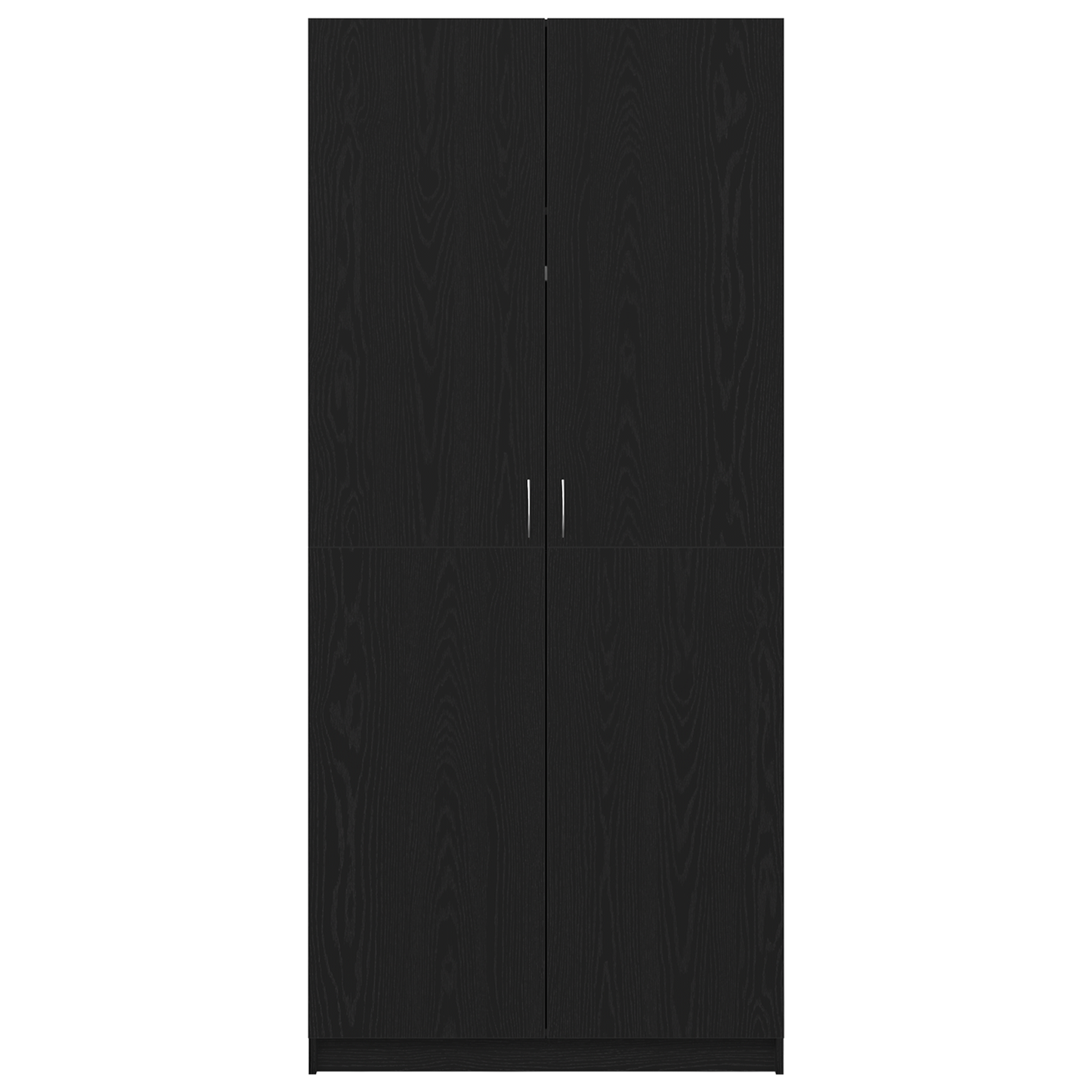 Garderobe Sort Eg 90X52X200 Cm Træ