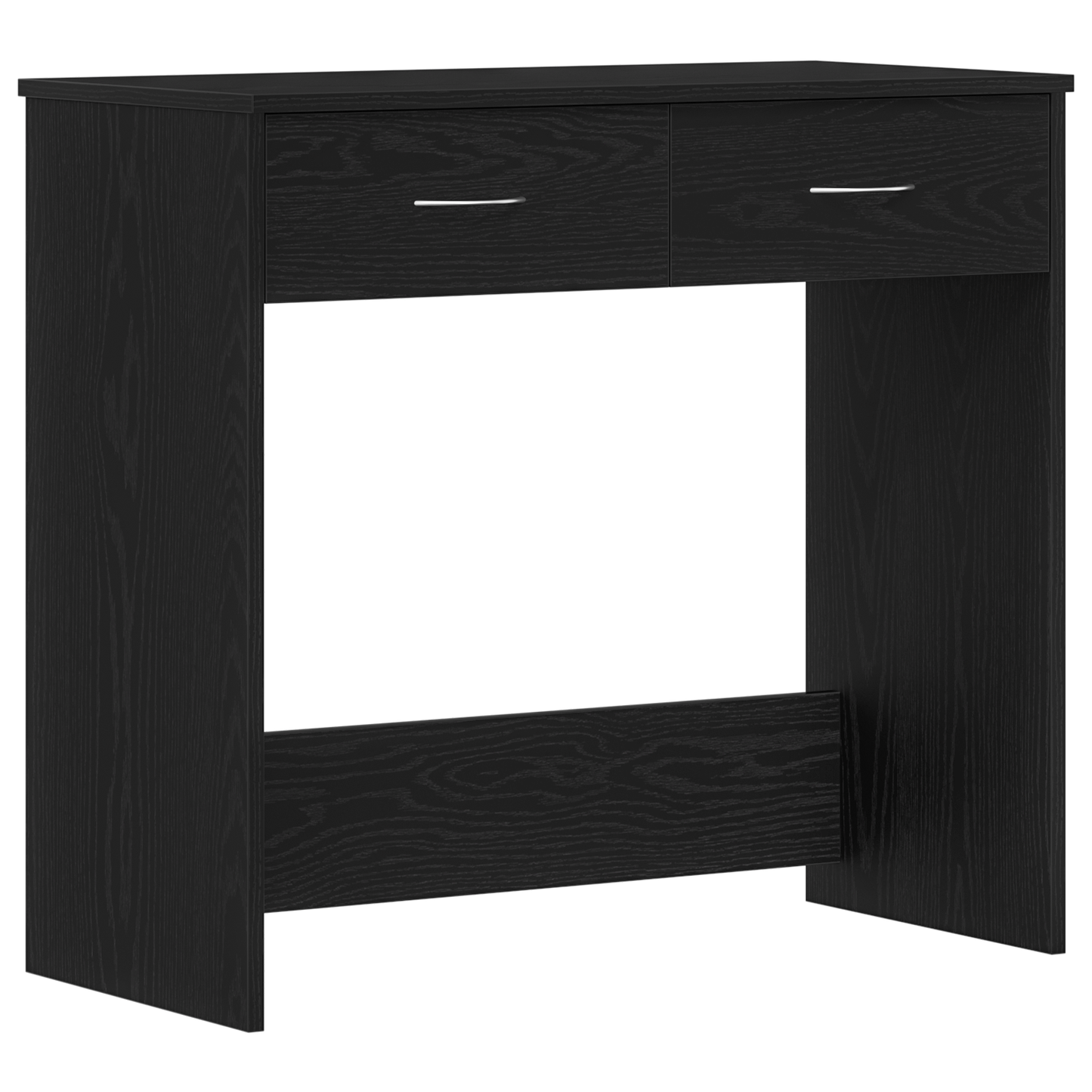 Skrivebord Sort Eg 80X40X75 Cm Lavet Af Træ