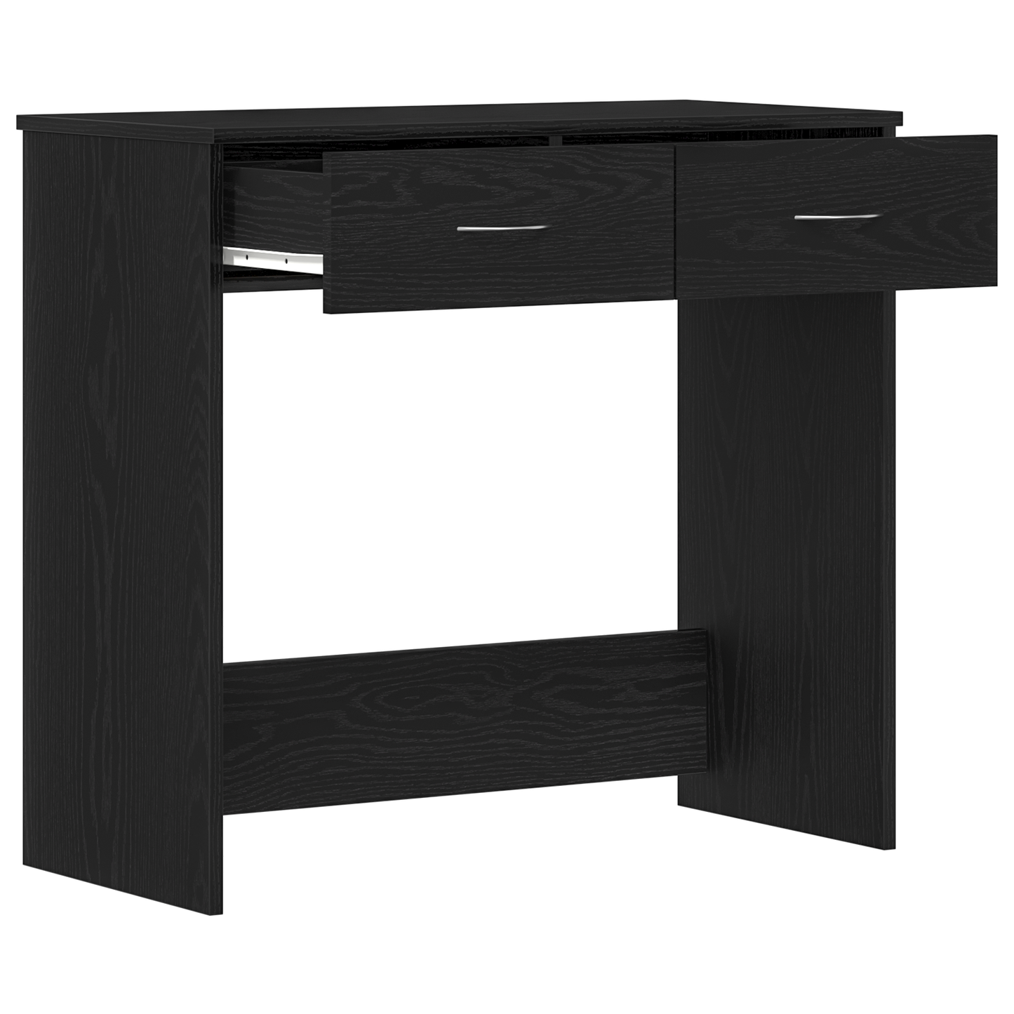 Skrivebord Sort Eg 80X40X75 Cm Lavet Af Træ