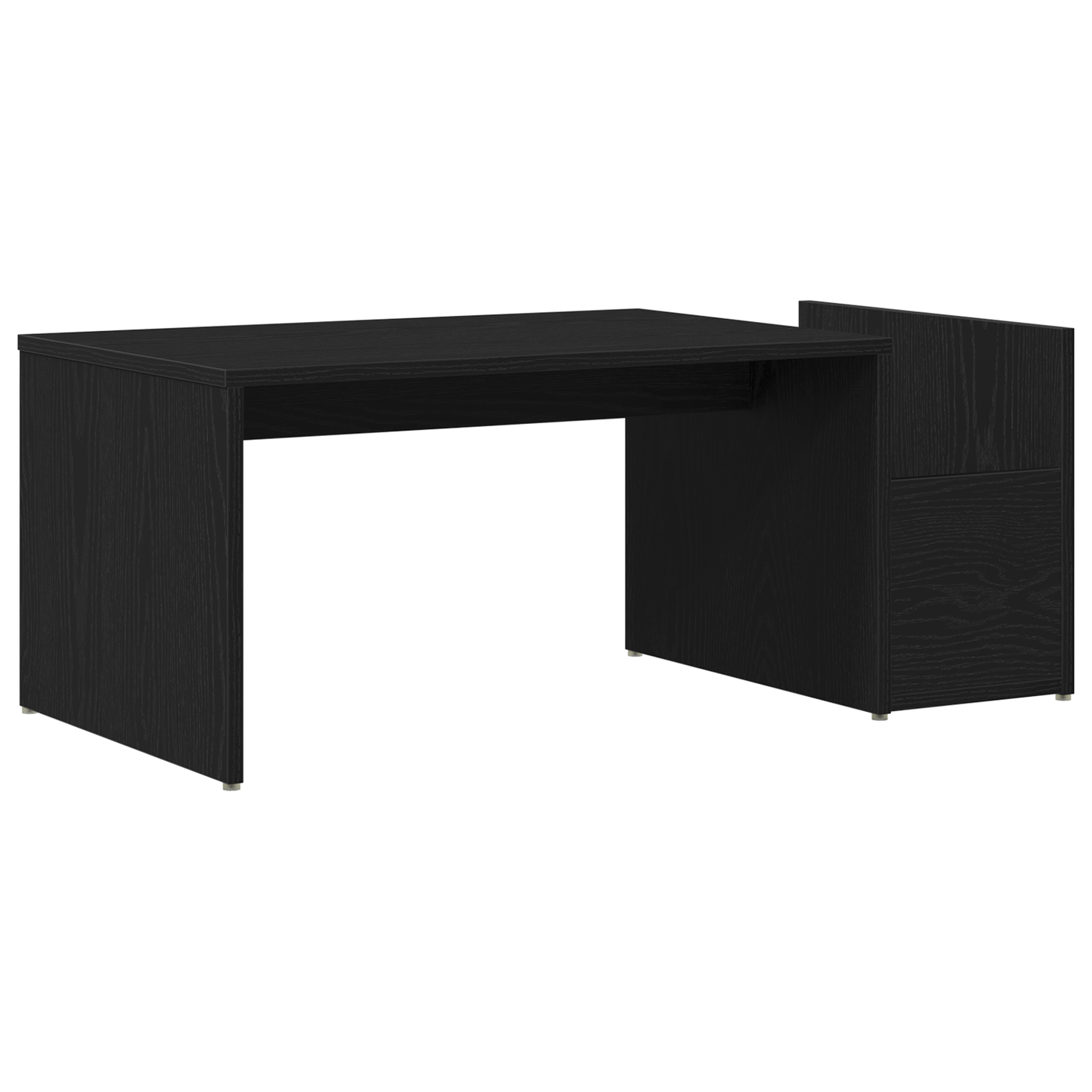 Kaffebord Sort Eg 90X45X35 Cm Ingeniørtræ