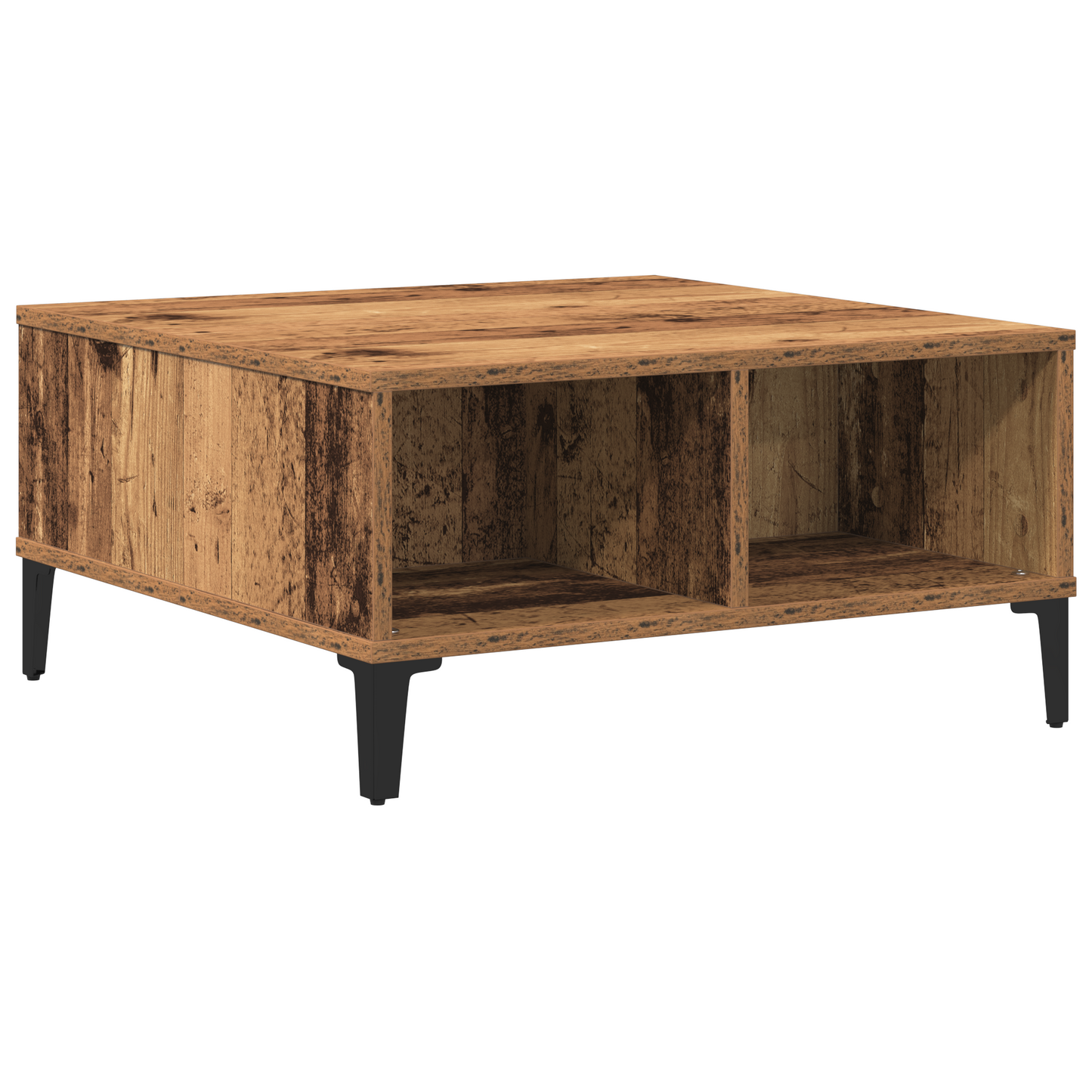 Kaffebord Gammelt Træ 60X60X30 Cm Ingeniørtræ