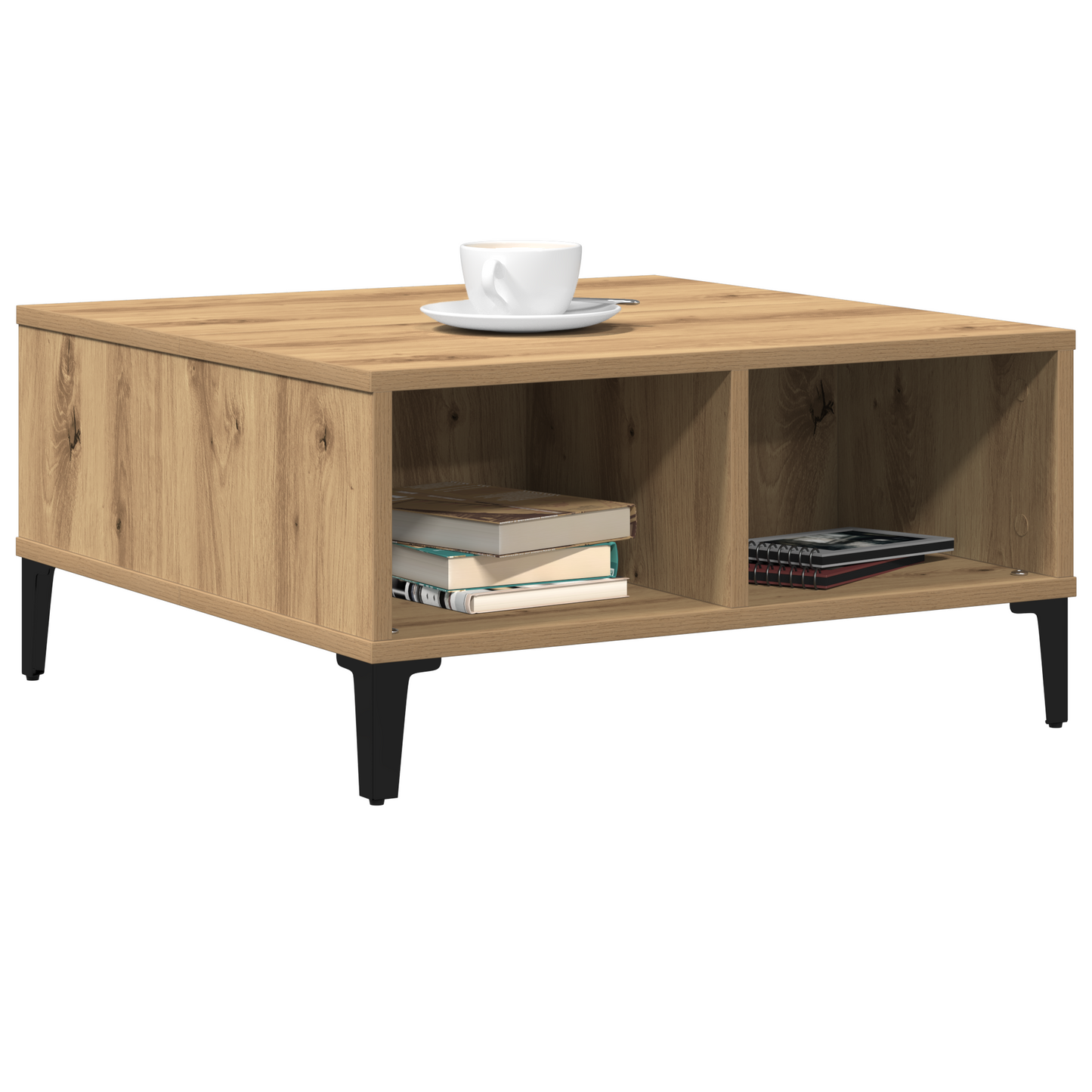 Sofabord Artisan Eg 60X60X30 Cm Konstrueret Træ