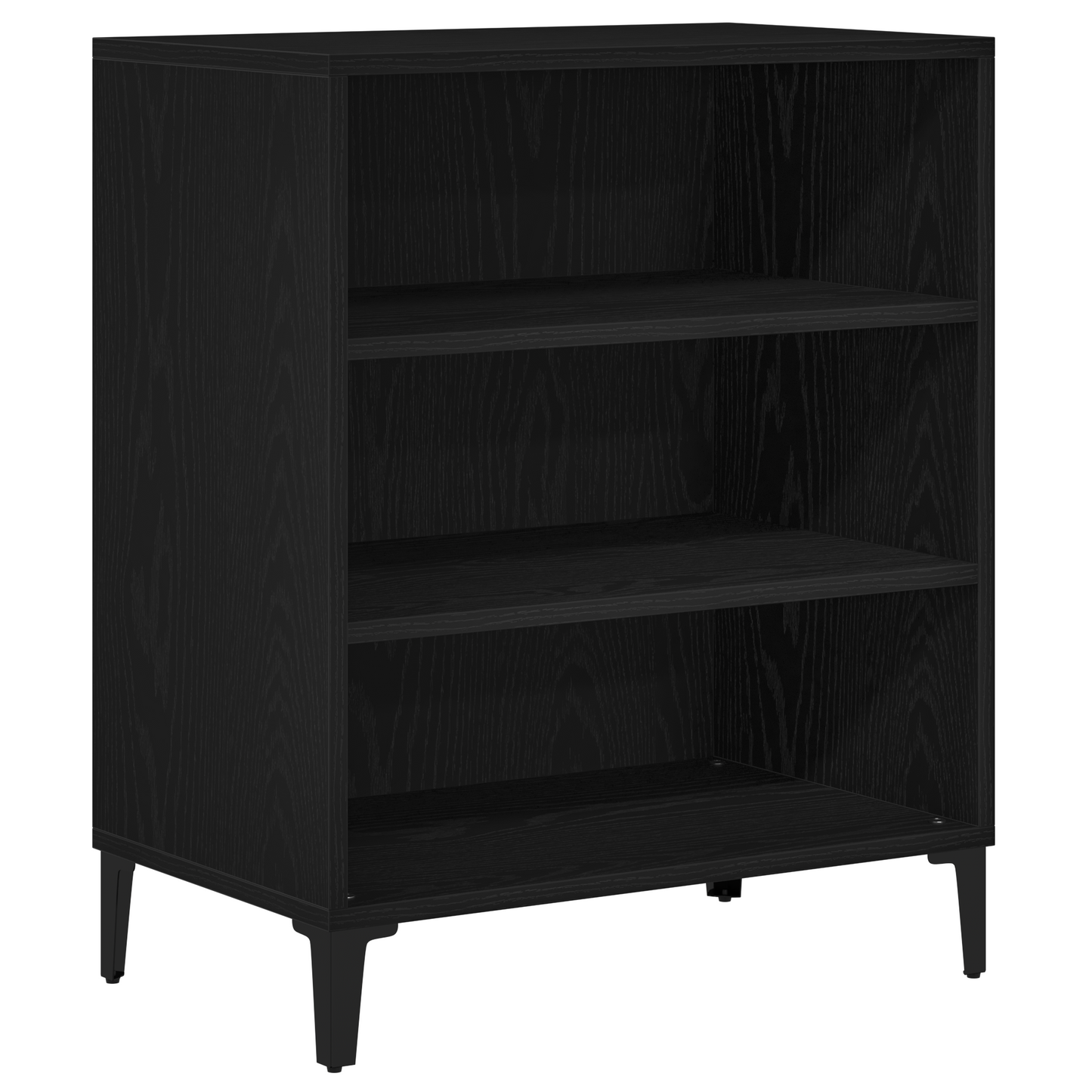 Skænk Sort Eg 57X35X70 Cm Tekstureret Træ