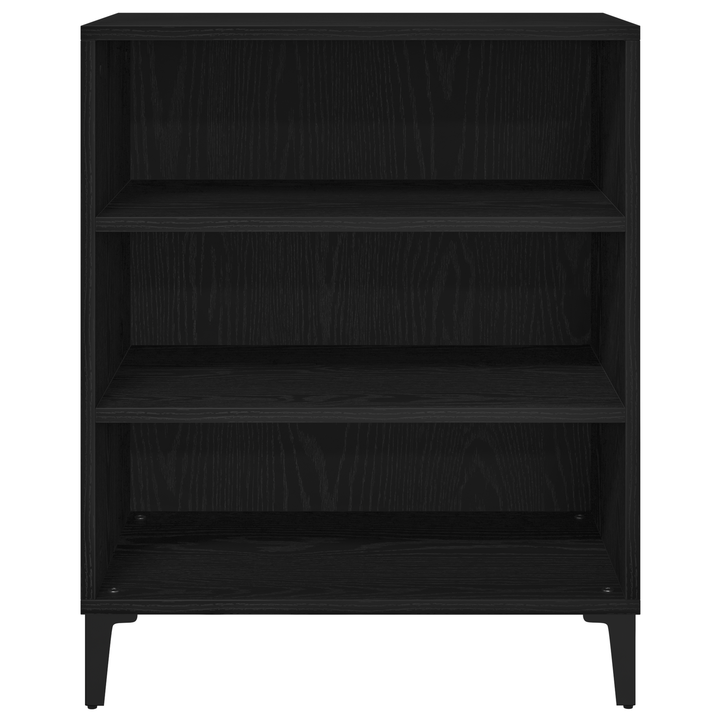 Skænk Sort Eg 57X35X70 Cm Tekstureret Træ