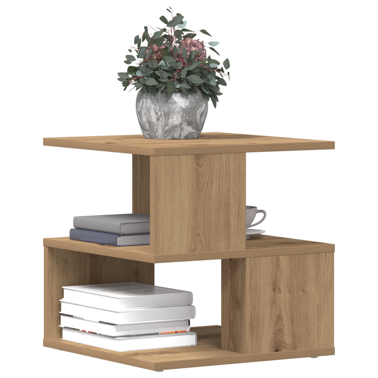 Artisan Sidebord I Eg 40X40X40 Cm - Konstrueret Træ