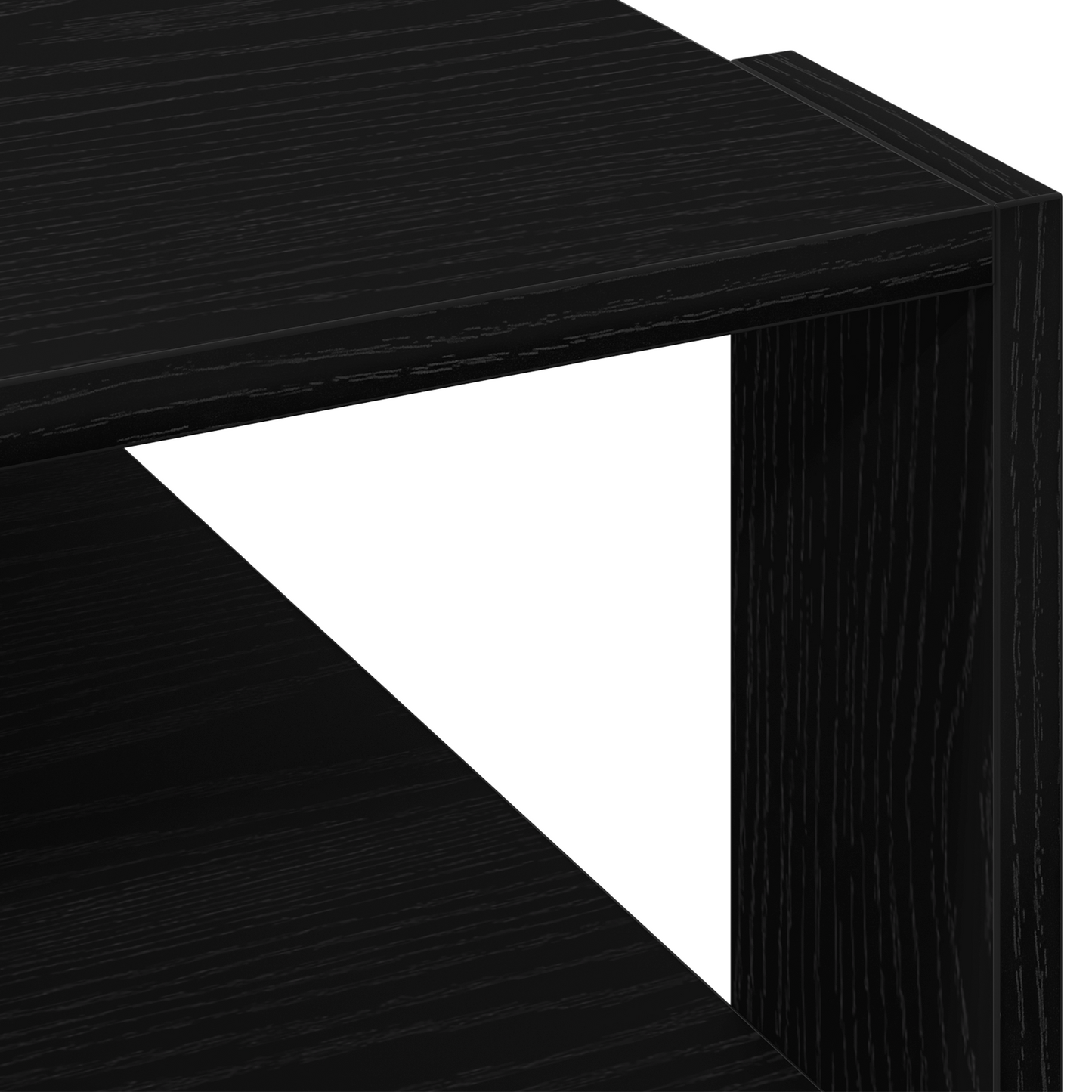 Sofabord Sort Eg 59,5X59,5X40 Cm Konstrueret Træ