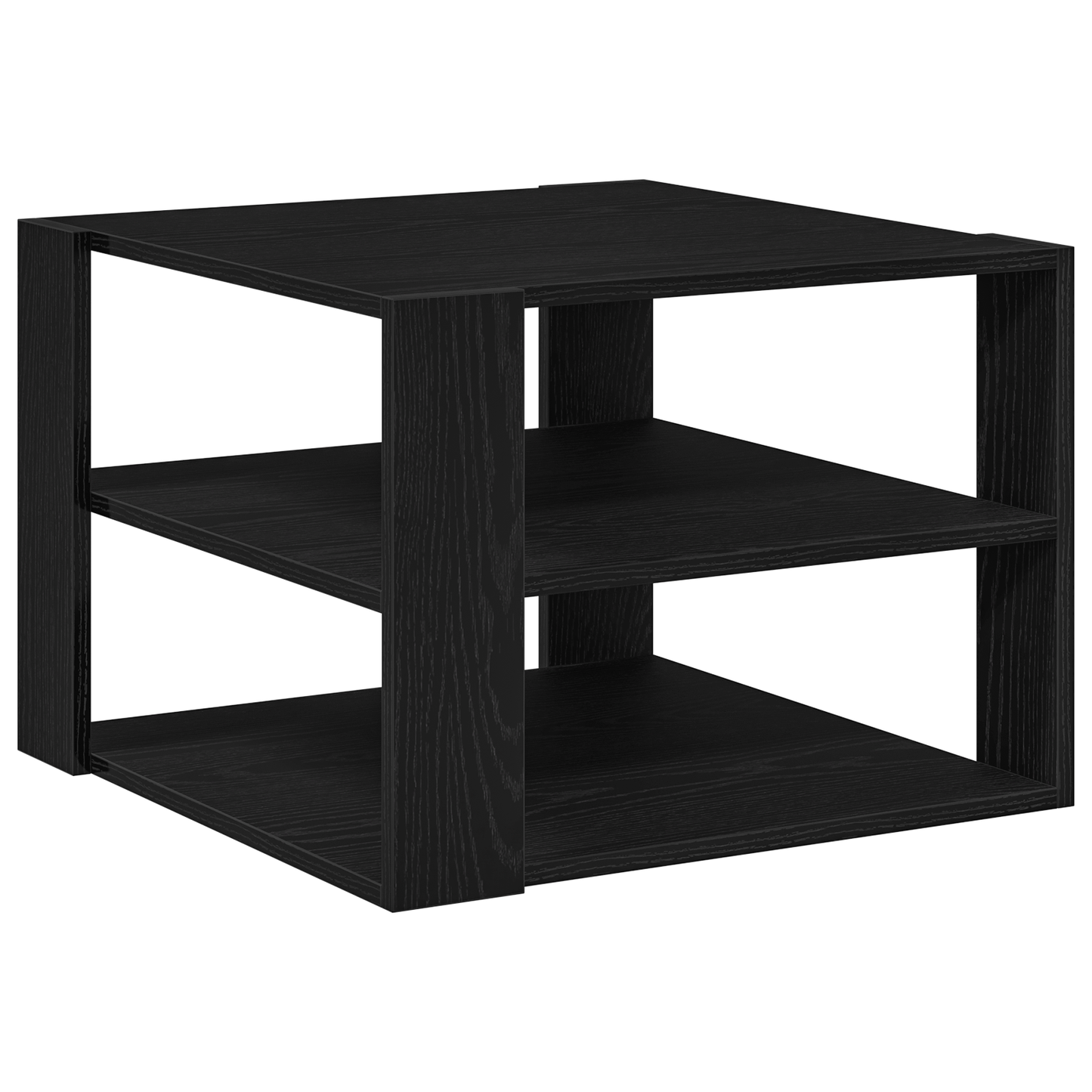 Sofabord Sort Eg 59,5X59,5X40 Cm Konstrueret Træ