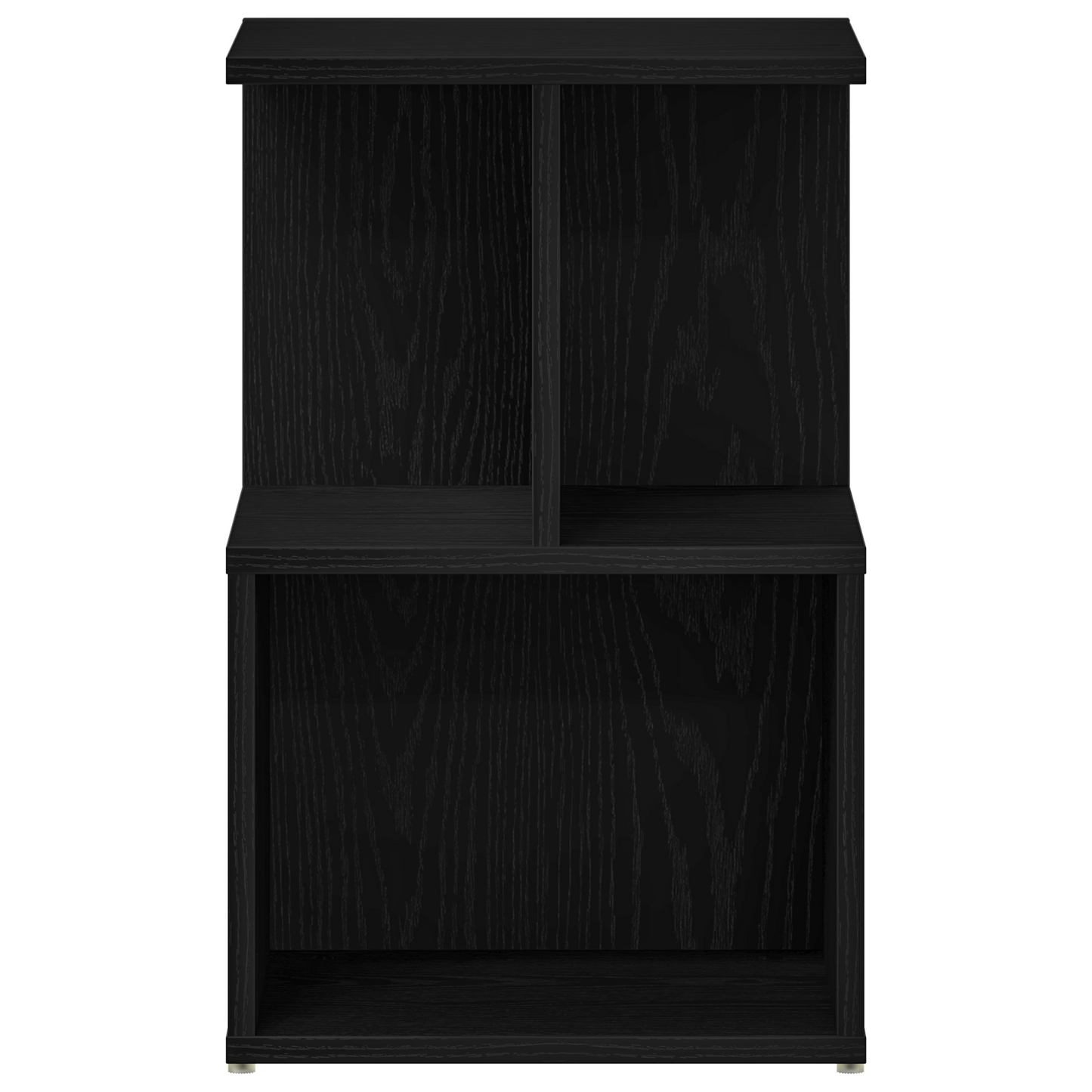 Sengebord I Sort Eg 35X35X55 Cm Lavet Af Træ