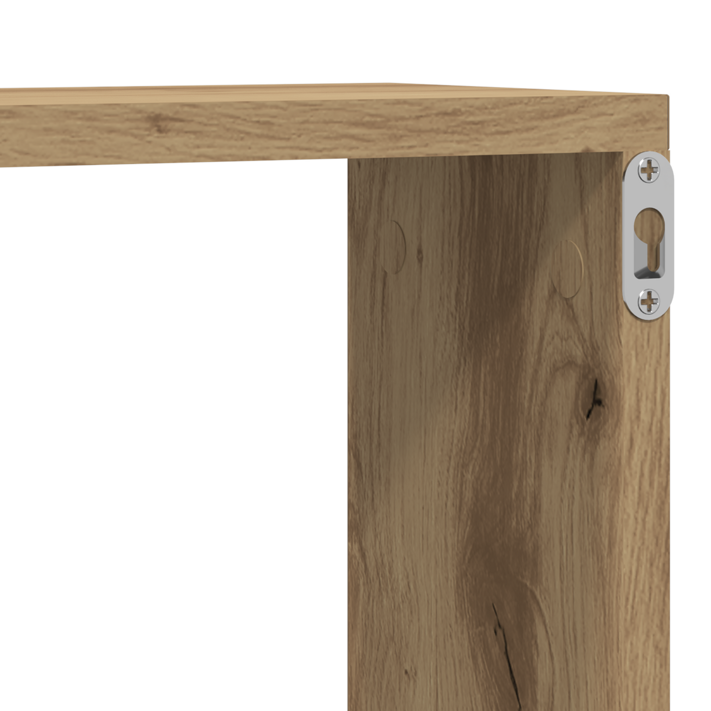 Væghylder 2 Stk Artisan Eg 80X15X26 Cm Lavet Af Træ