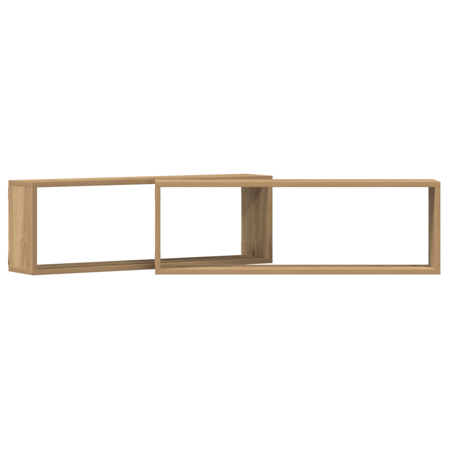 Væghylder 2 Stk Artisan Eg 80X15X26 Cm Lavet Af Træ