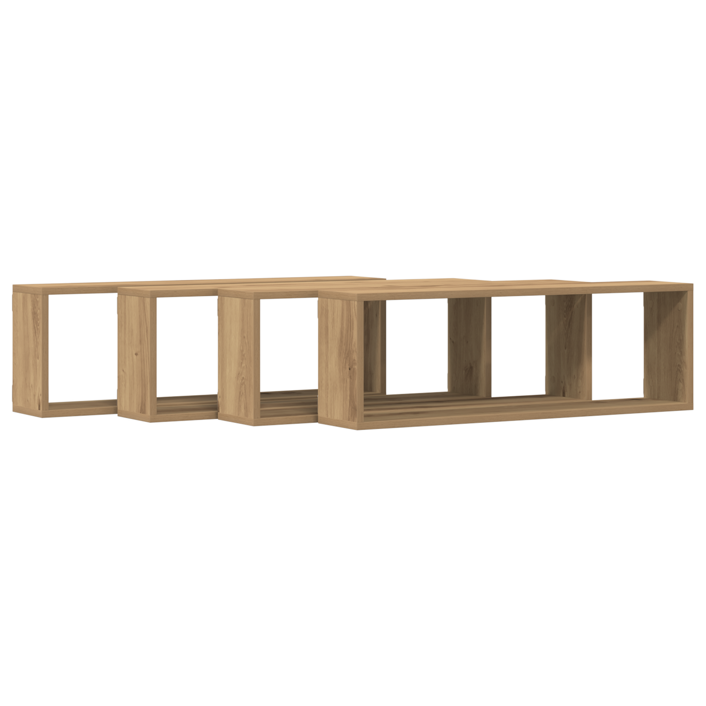 Væghylder 4 Stk Artisan Eg 80X15X26 Cm Konstrueret Træ