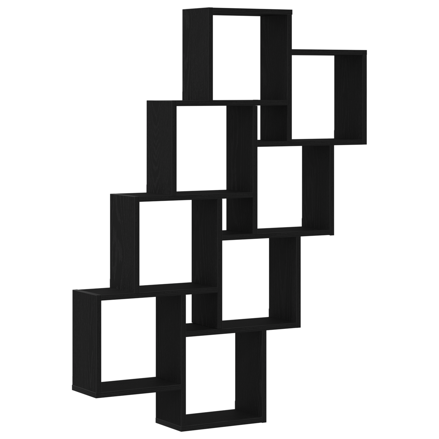 Vægskab I Sort Eg 90X15X119,5 Cm - Lavet Af Træ
