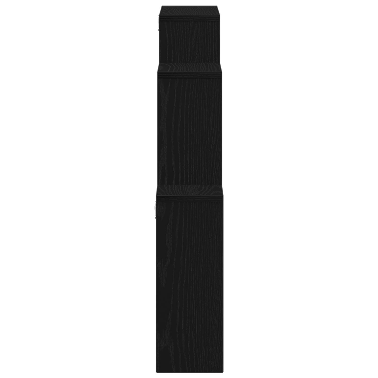Vægskab I Sort Egetræ 80X15X78,5 Cm - Bygget I Træ