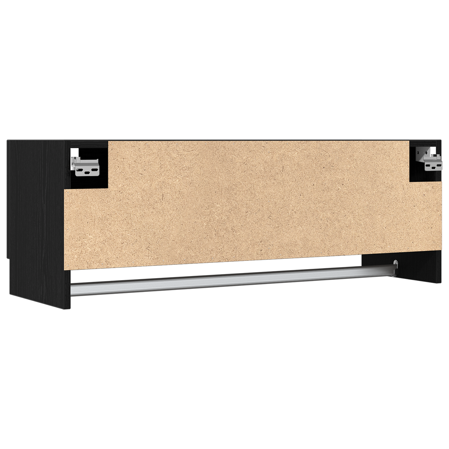Skab Sort Eg 100X32,5X35 Cm Konstrueret Træ