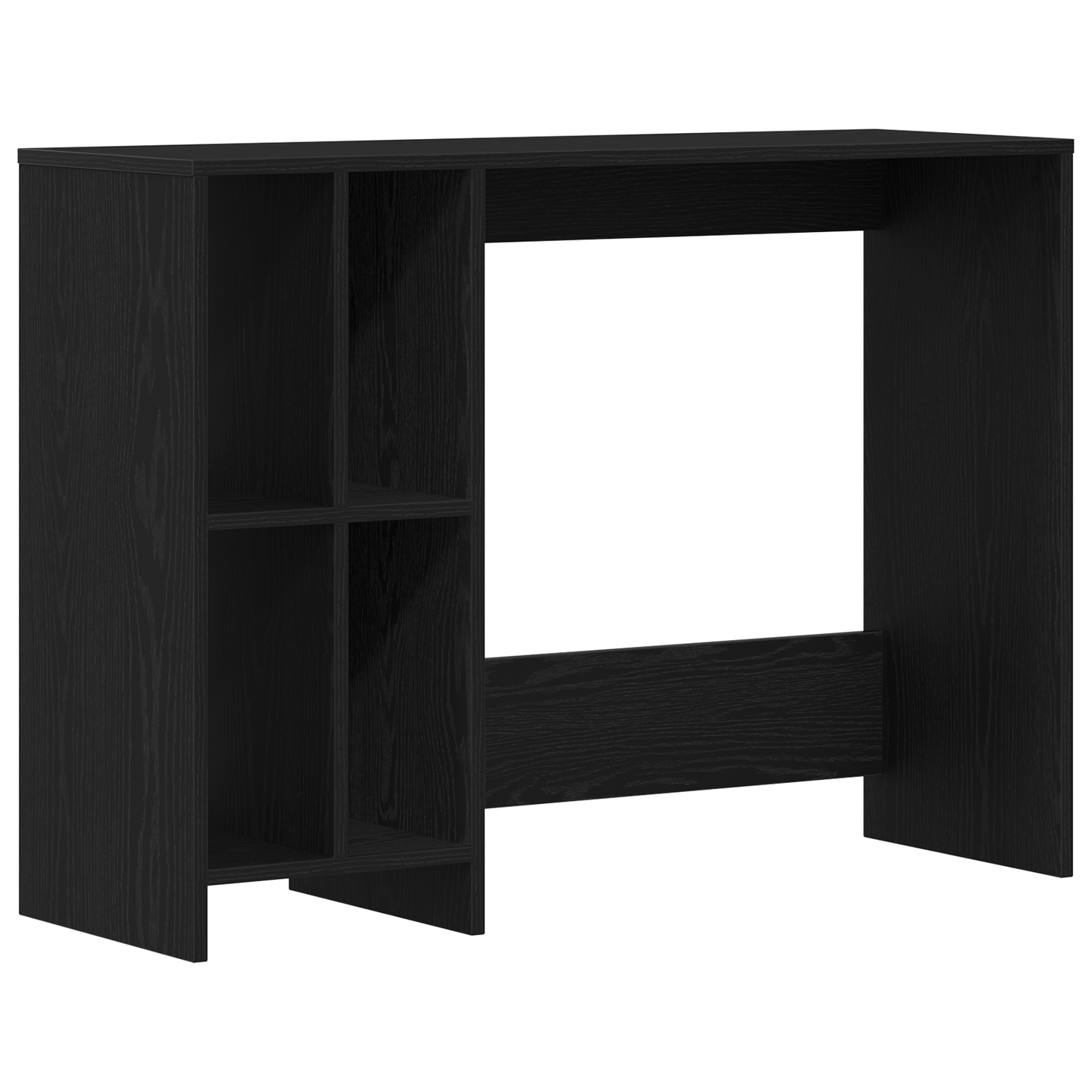 Skrivebord I Sort Eg 102,5X35X75 Cm - Konstrueret Træ