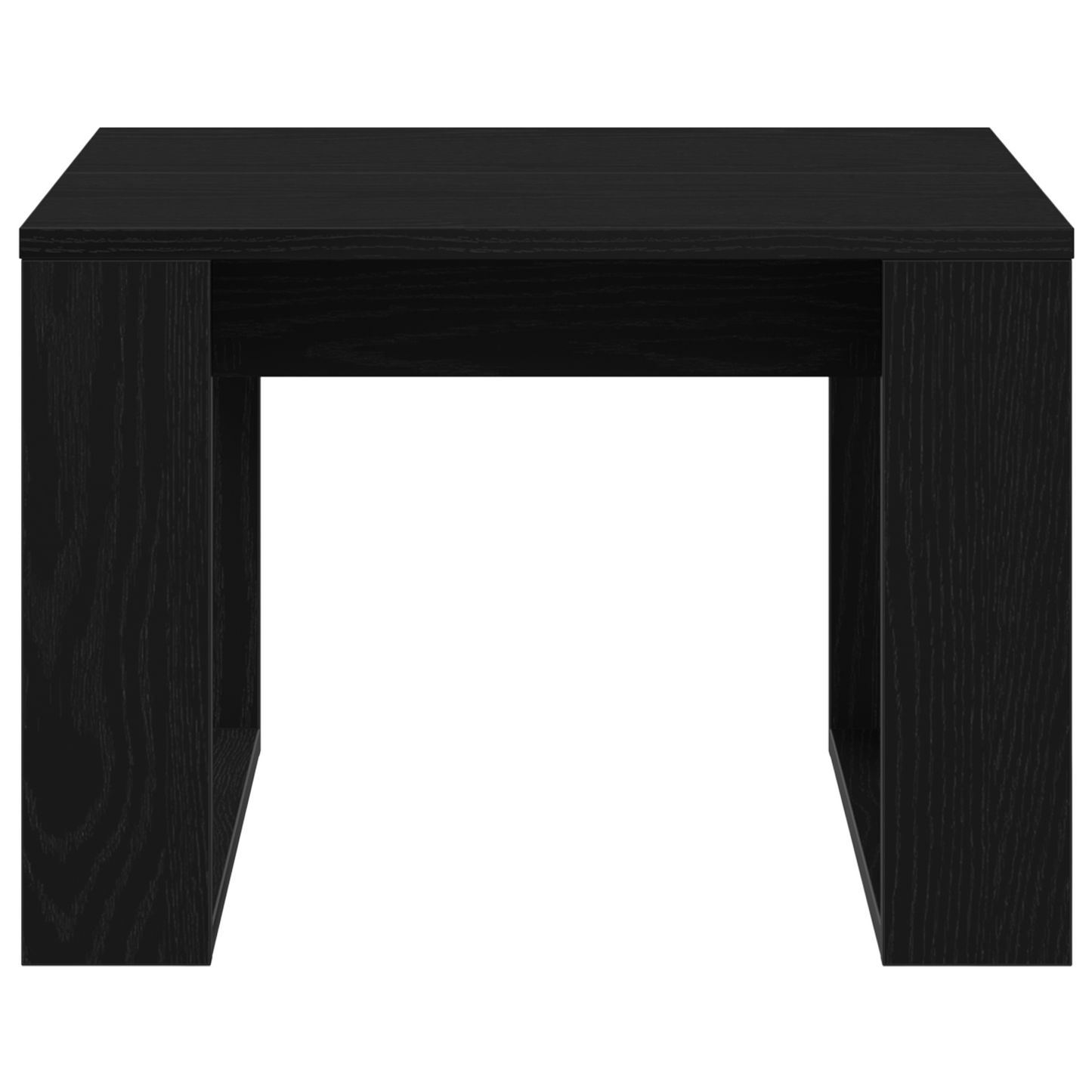 Sort Egebord - 50X50X35 Cm, Lavet Af Ingeniørtræ