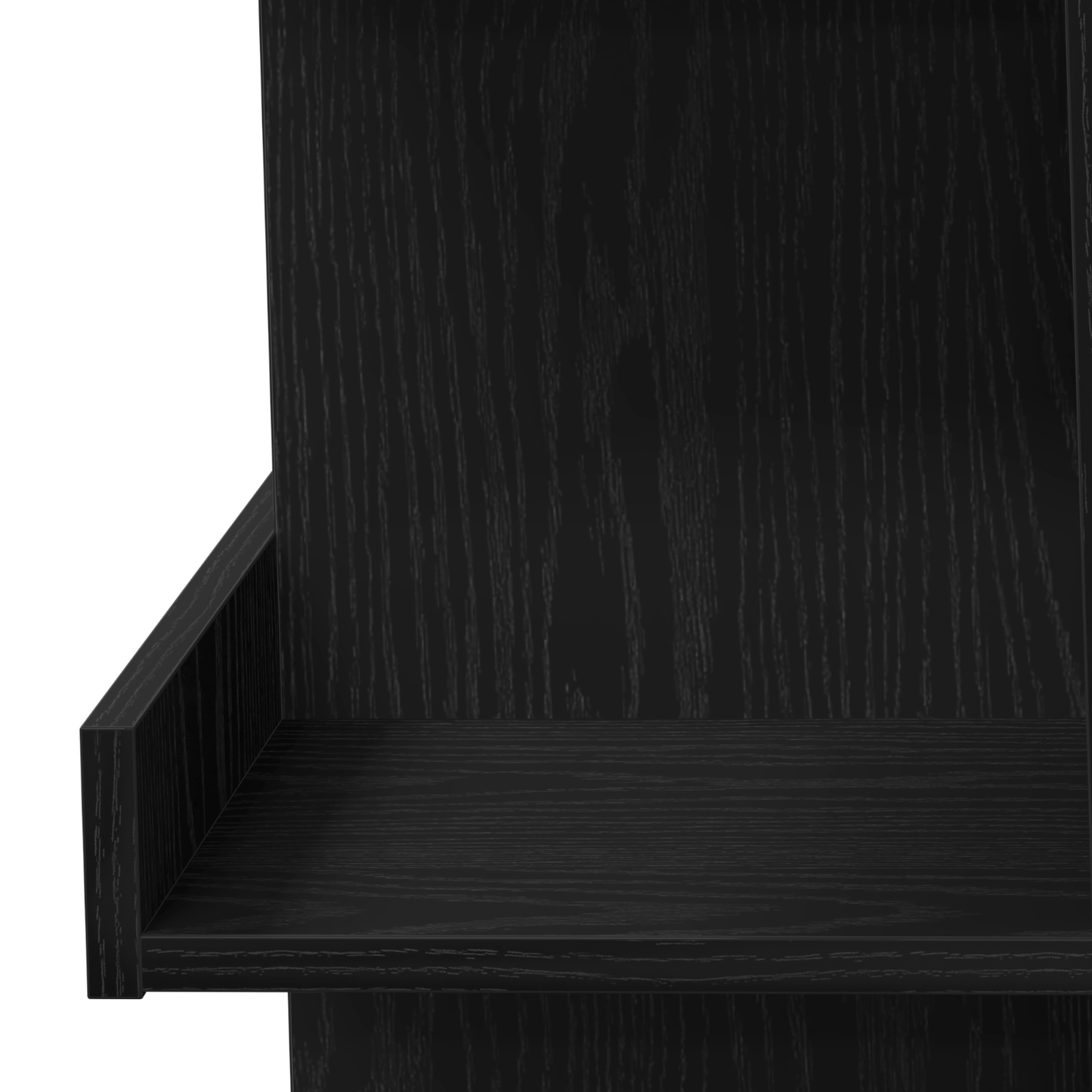 Sort Eg Bar Bord Med Opbevaringshylde, 100X50X101.5 Cm