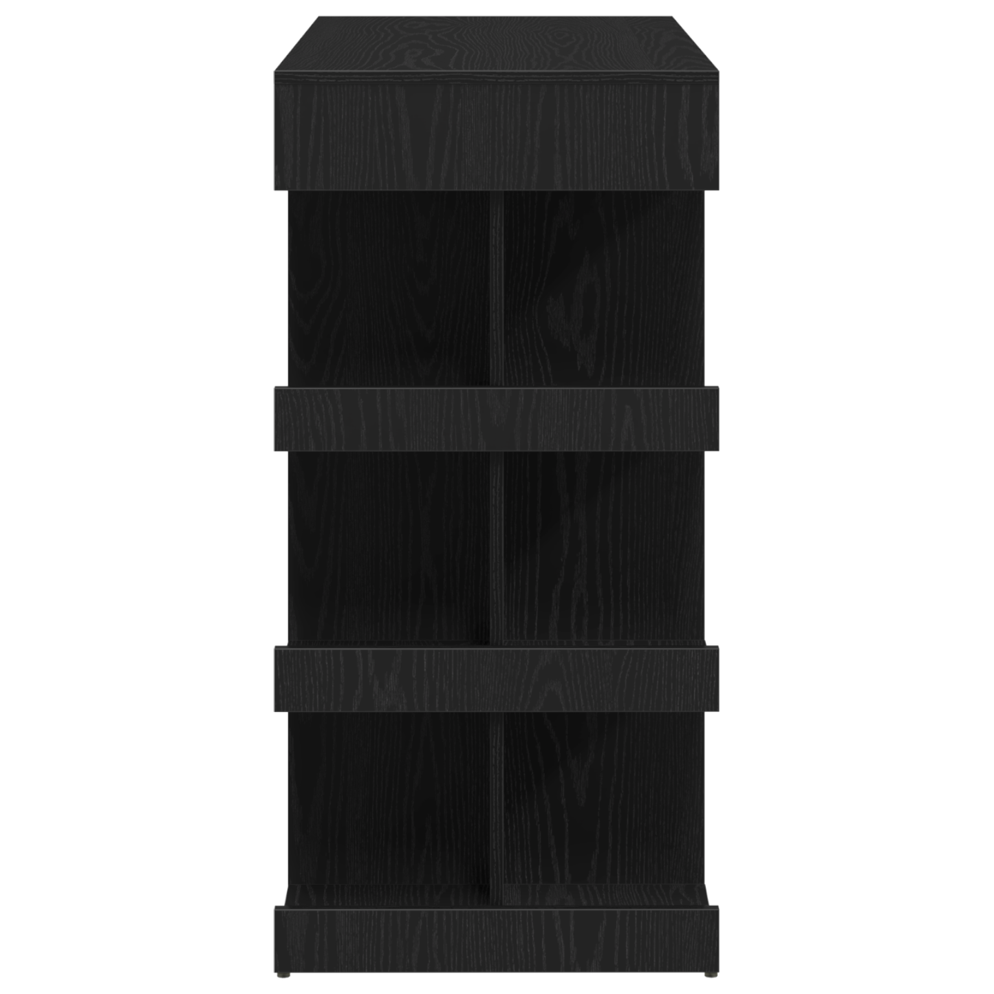 Sort Eg Bar Bord Med Opbevaringshylde, 100X50X101.5 Cm
