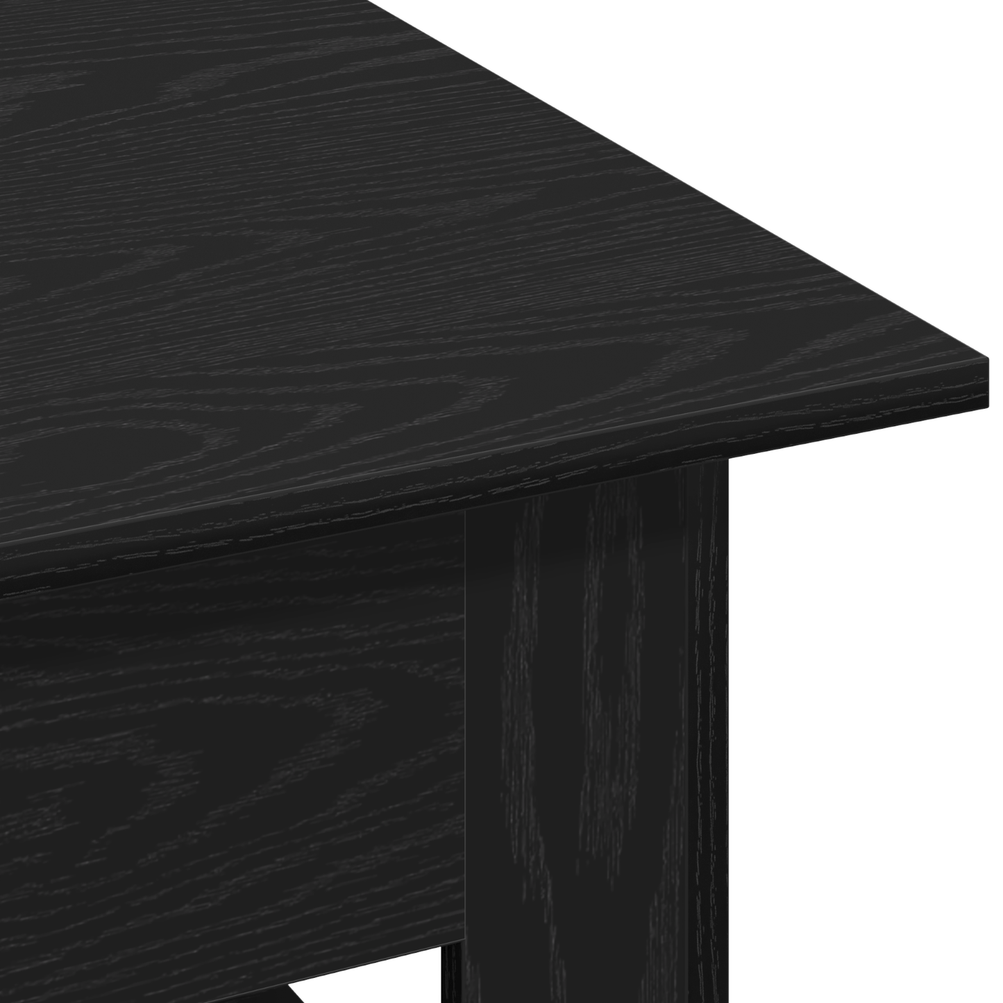 Sort Eg Kaffebord 102X55X42 Cm Lavet Af Træ