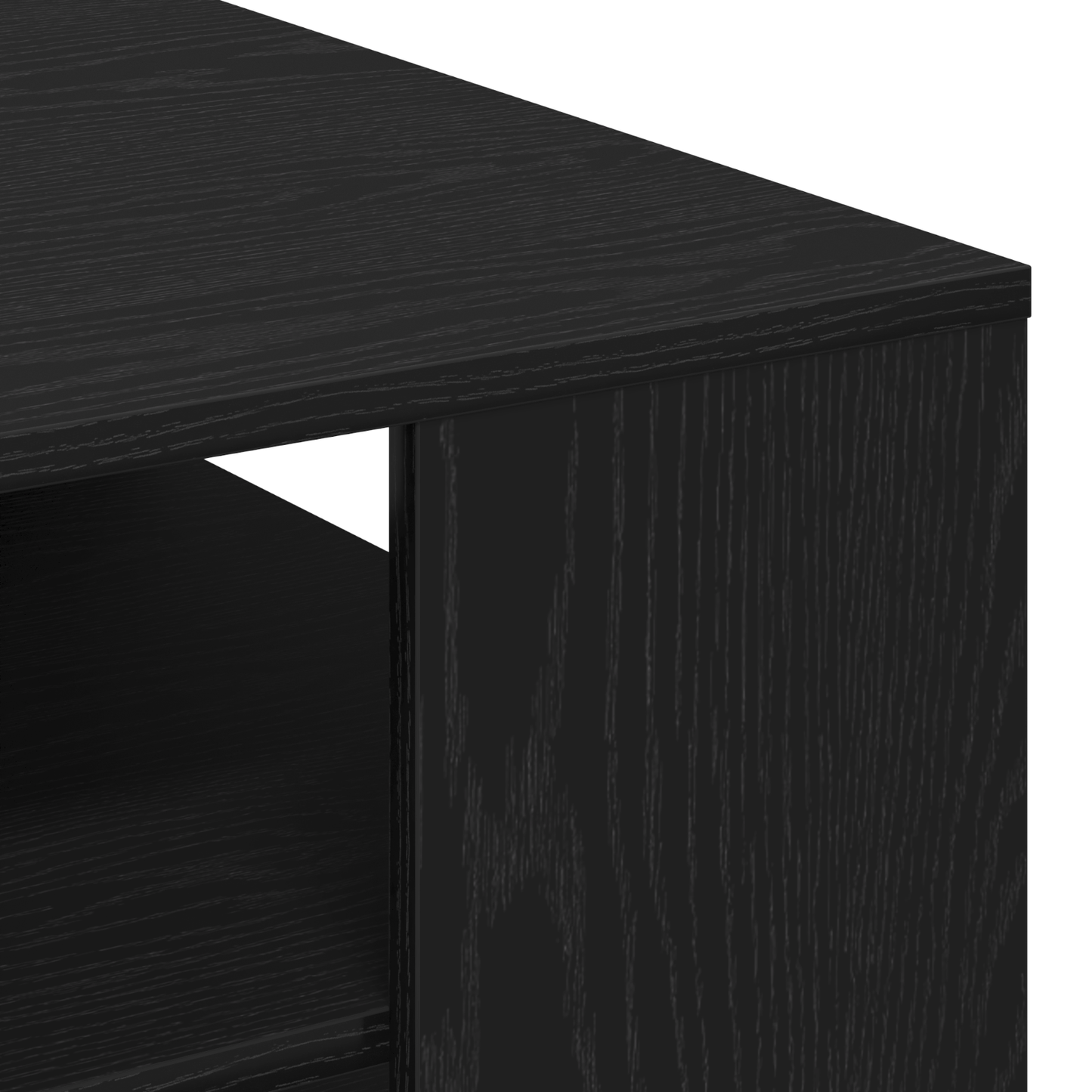 Sort Eg Sofabord 102X55X43 Cm Lavet Af Konstrueret Træ