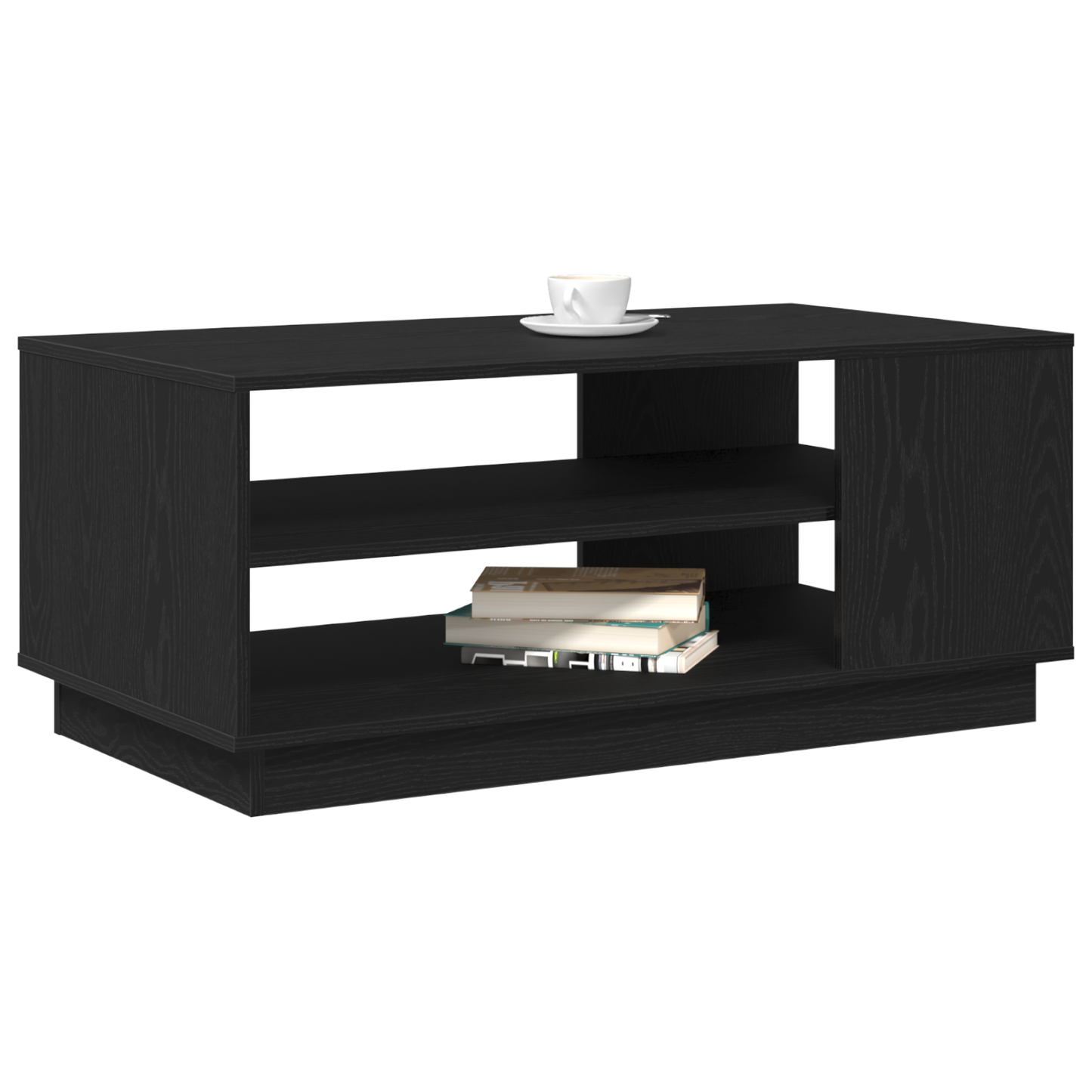 Sort Eg Sofabord 102X55X43 Cm Lavet Af Konstrueret Træ