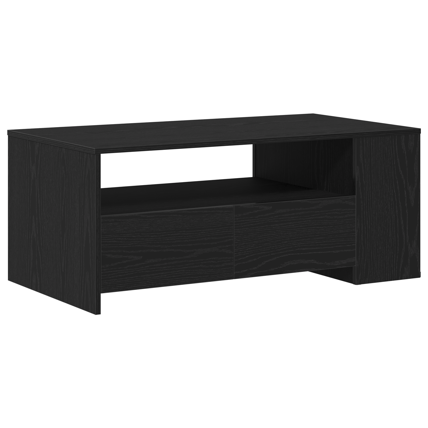 Sort Eg Kaffebord 102X55X43.5 Cm Fremstillet Af Sammenpresset Træ