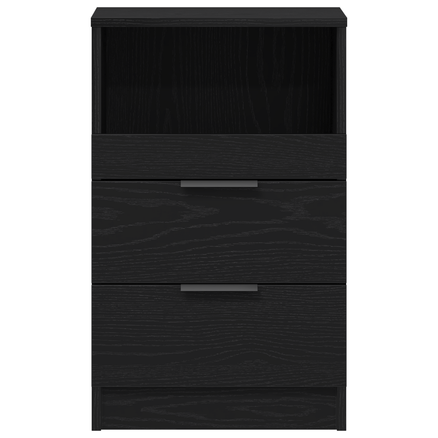 Sengebord Sort Eg 40X35X65 Cm Lavet Af Konstrueret Træ