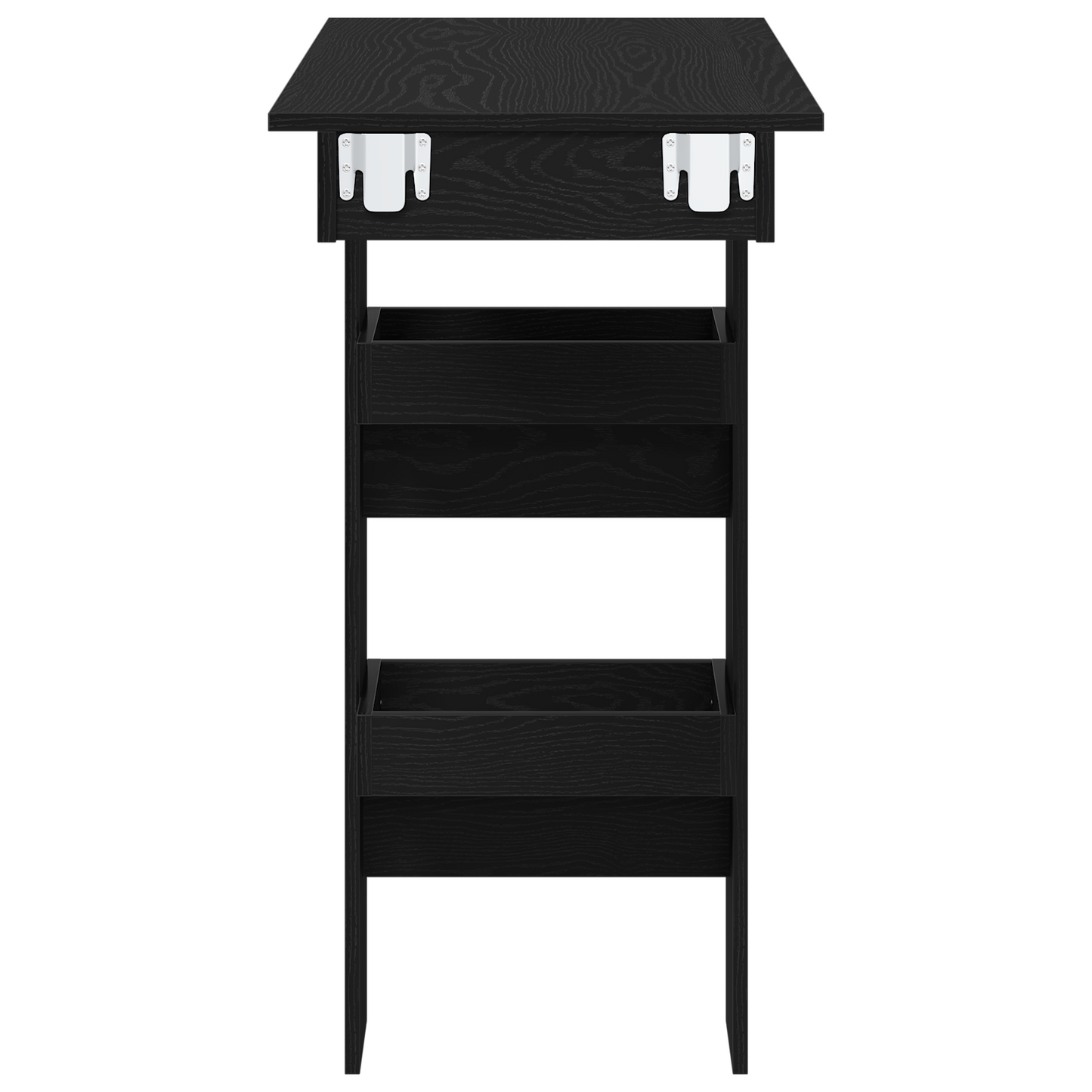 Væg Barbord - Sort Eg - 102X55X103.5 Cm - Lavet Af Konstrueret Træ